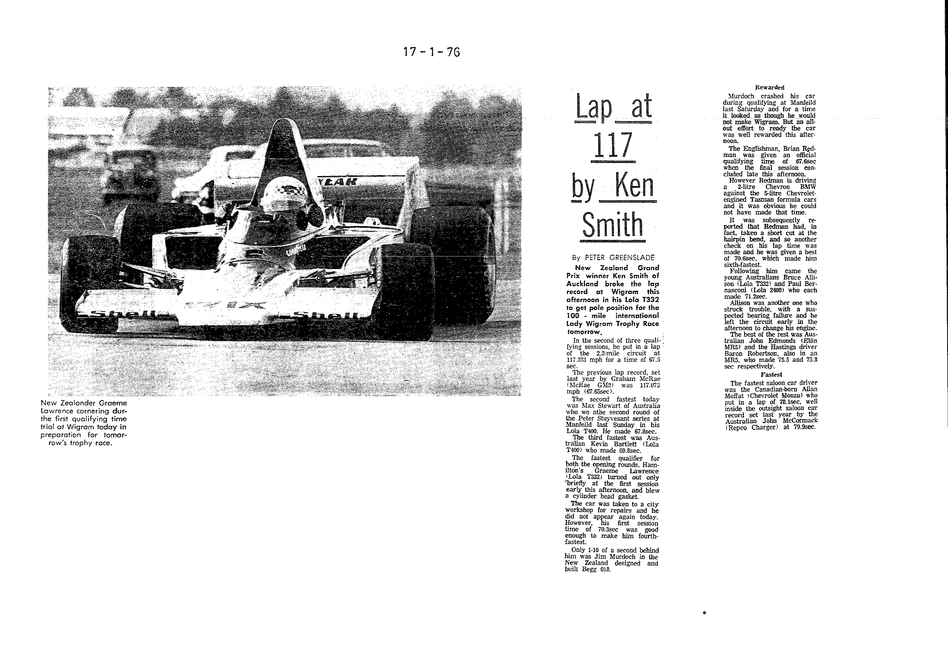 Scan of the clipping page, 17 January 1976