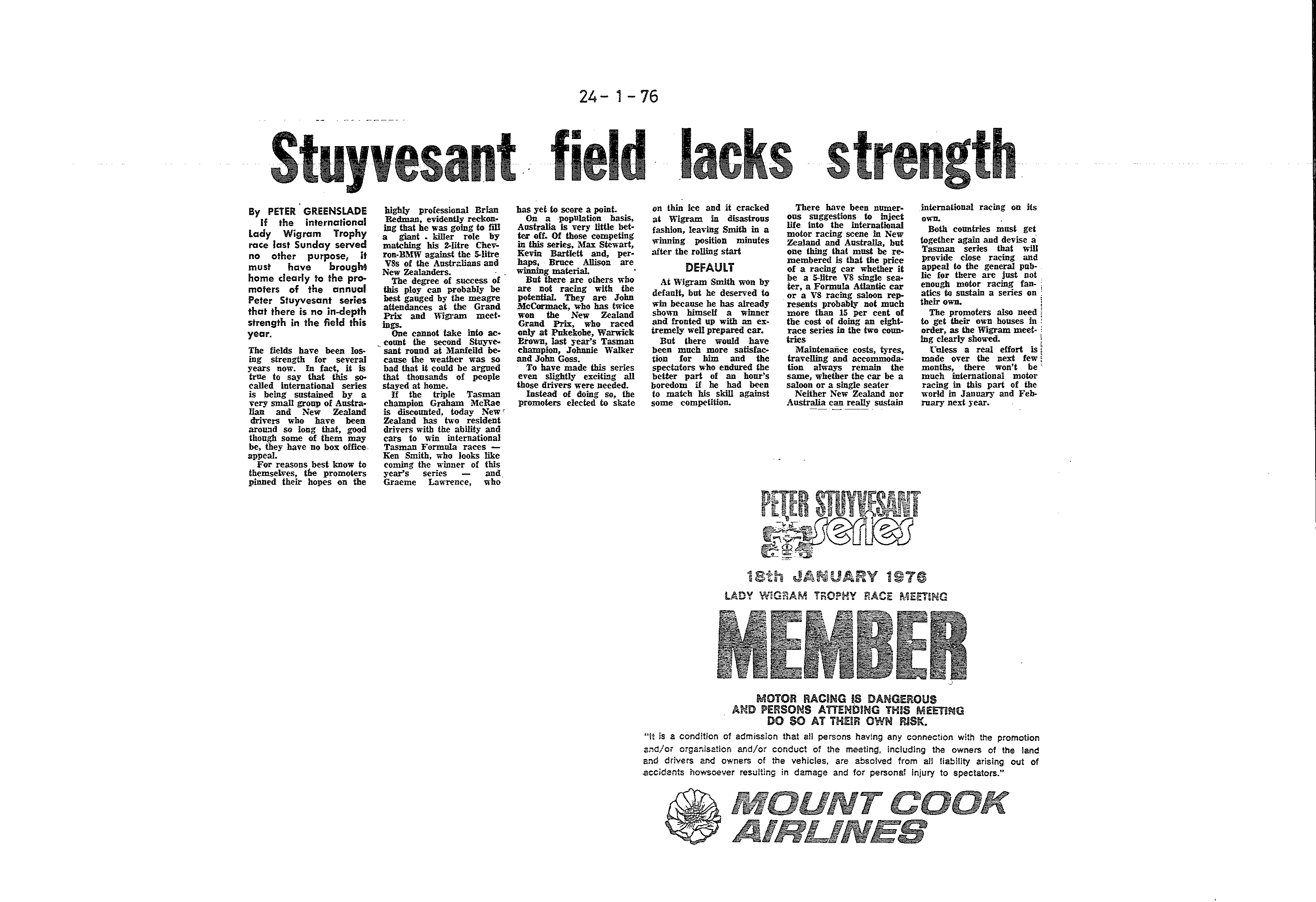 Scan of the clipping page, 24 January 1976