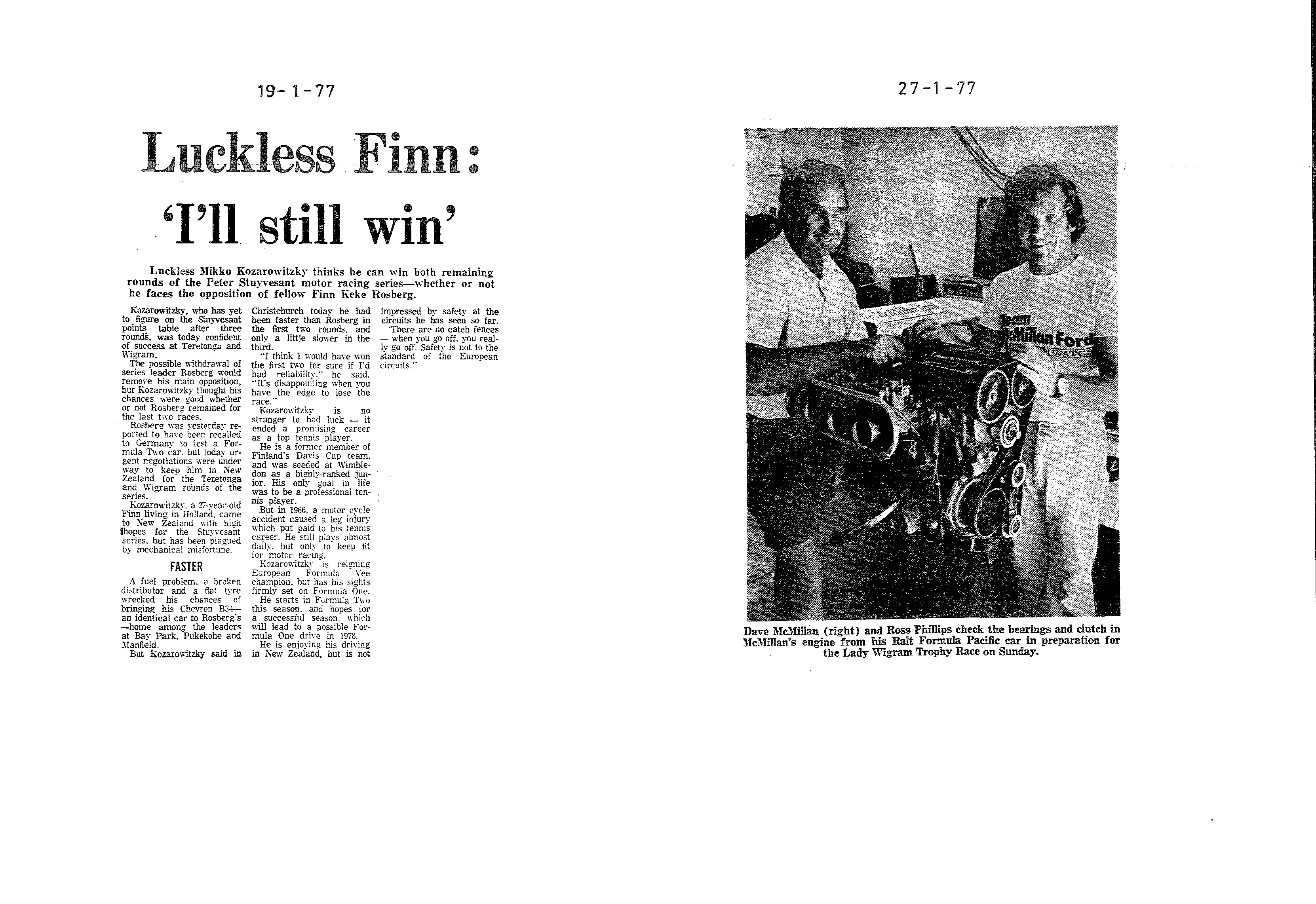 Scan of the clipping page, 19 January 1977