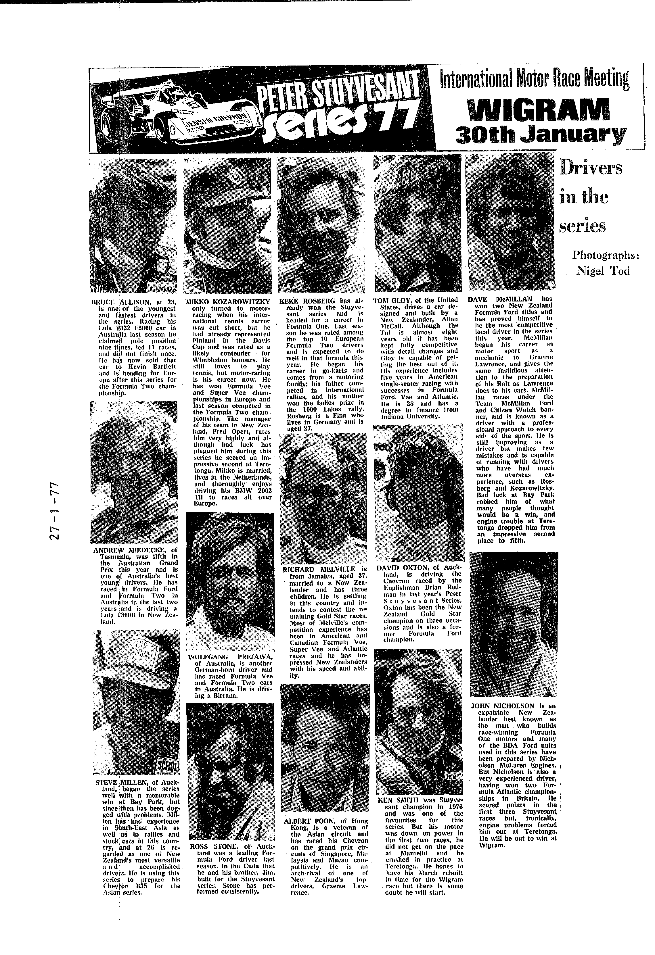 Scan of the clipping page, 27 January 1977