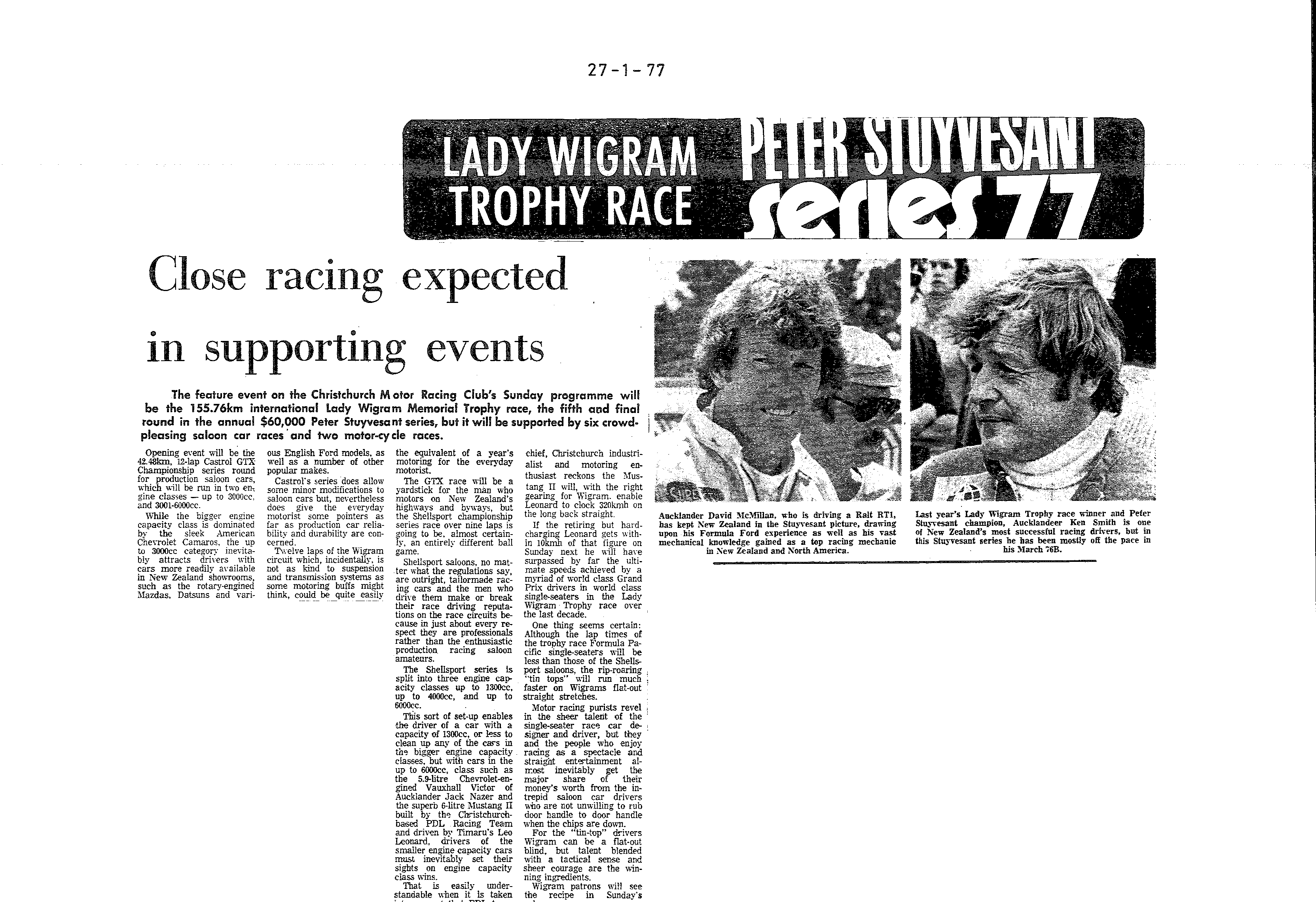 Scan of the clipping page, 27 January 1977