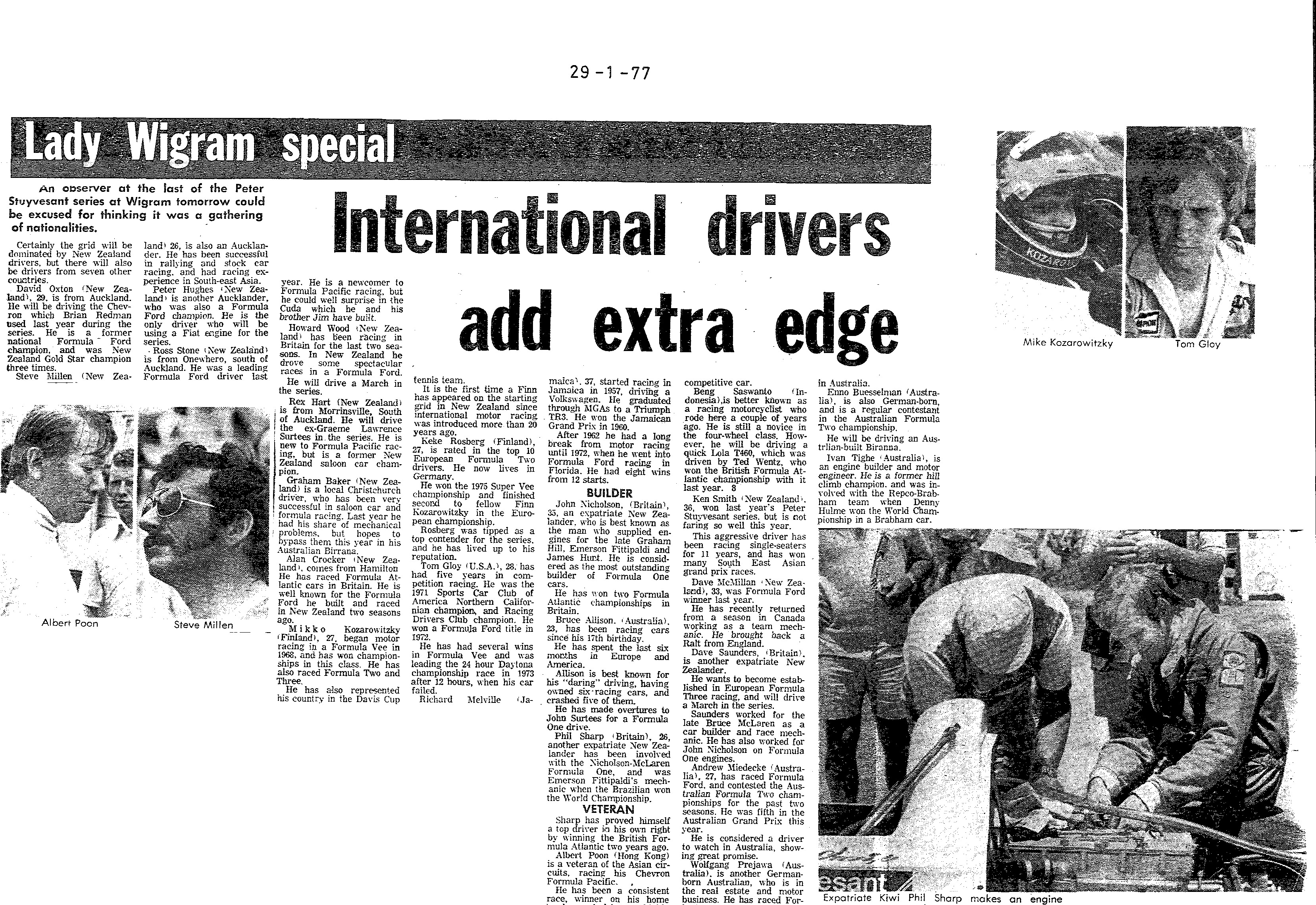 Scan of the clipping page, 29 January 1977