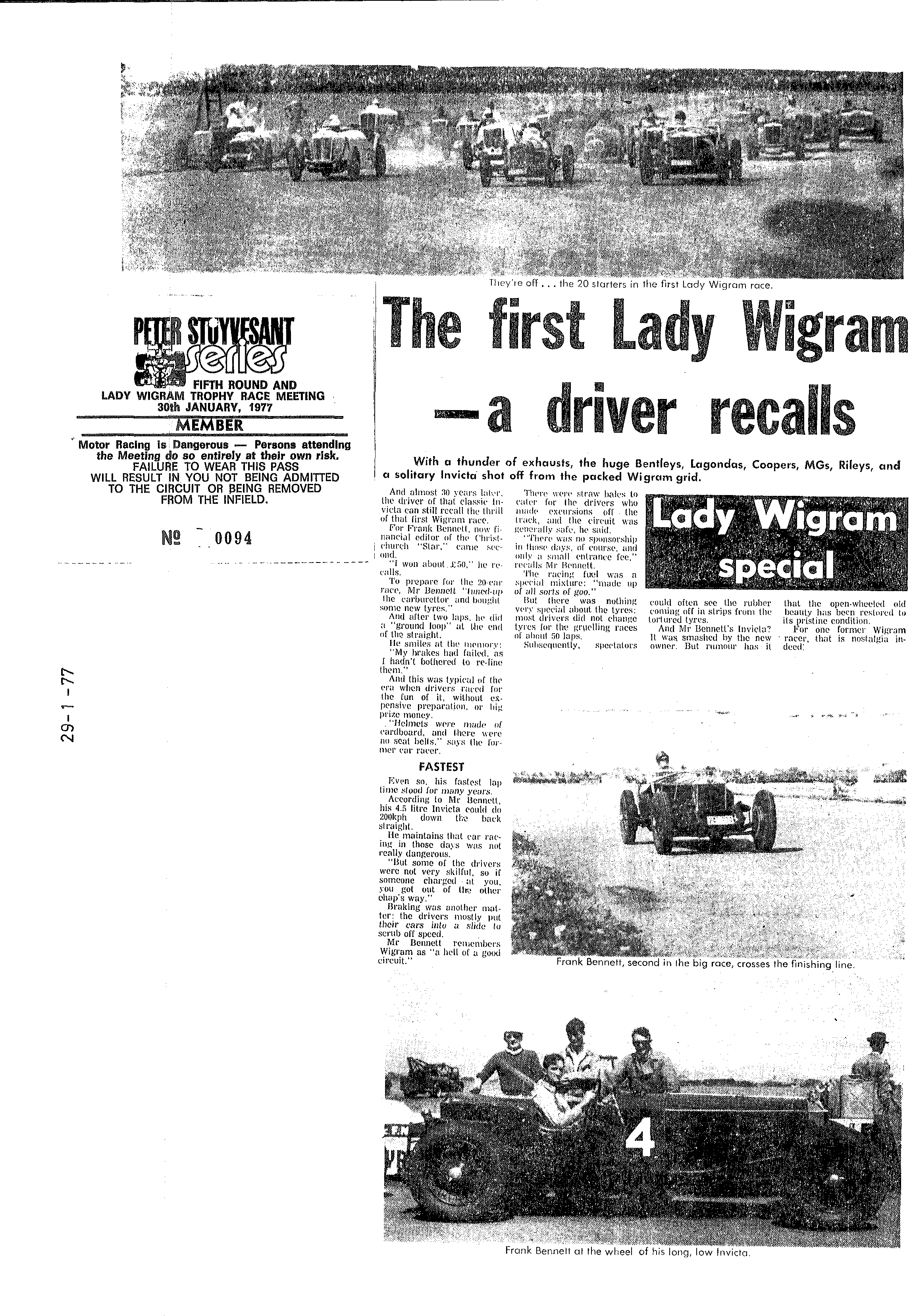Scan of the clipping page, 29 January 1977