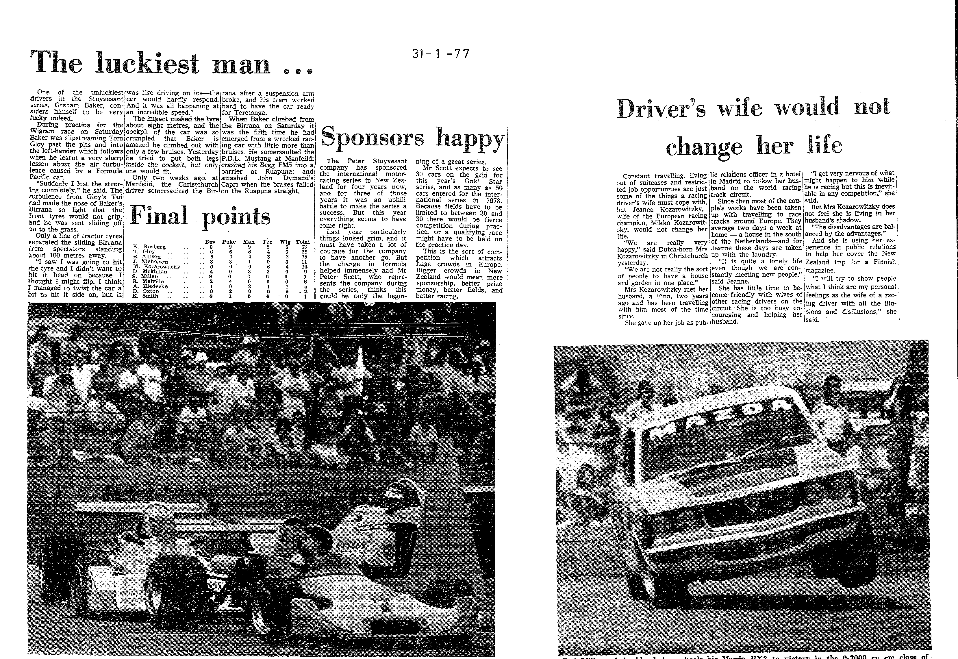 Scan of the clipping page, 31 January 1977