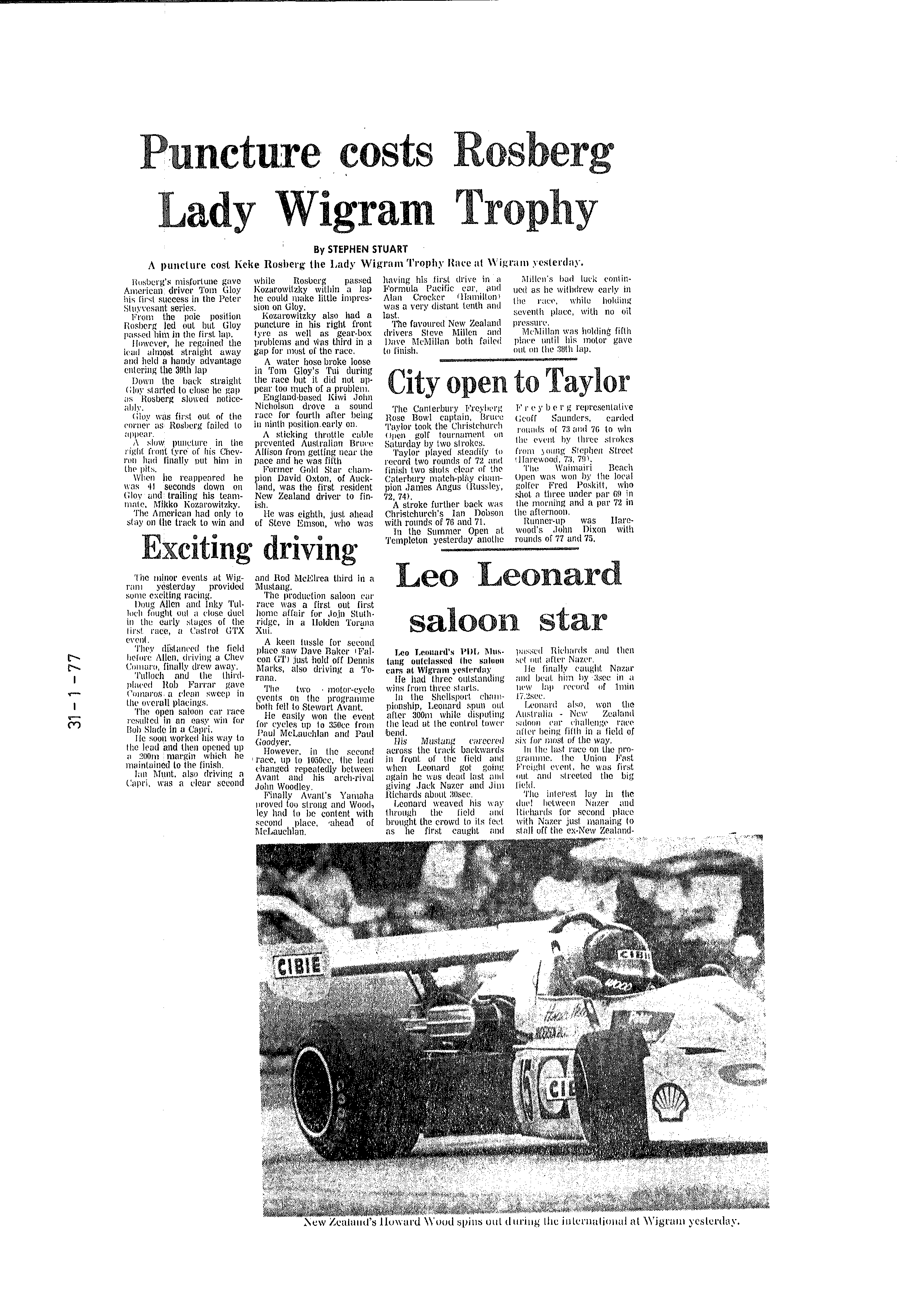 Scan of the clipping page, 31 January 1977