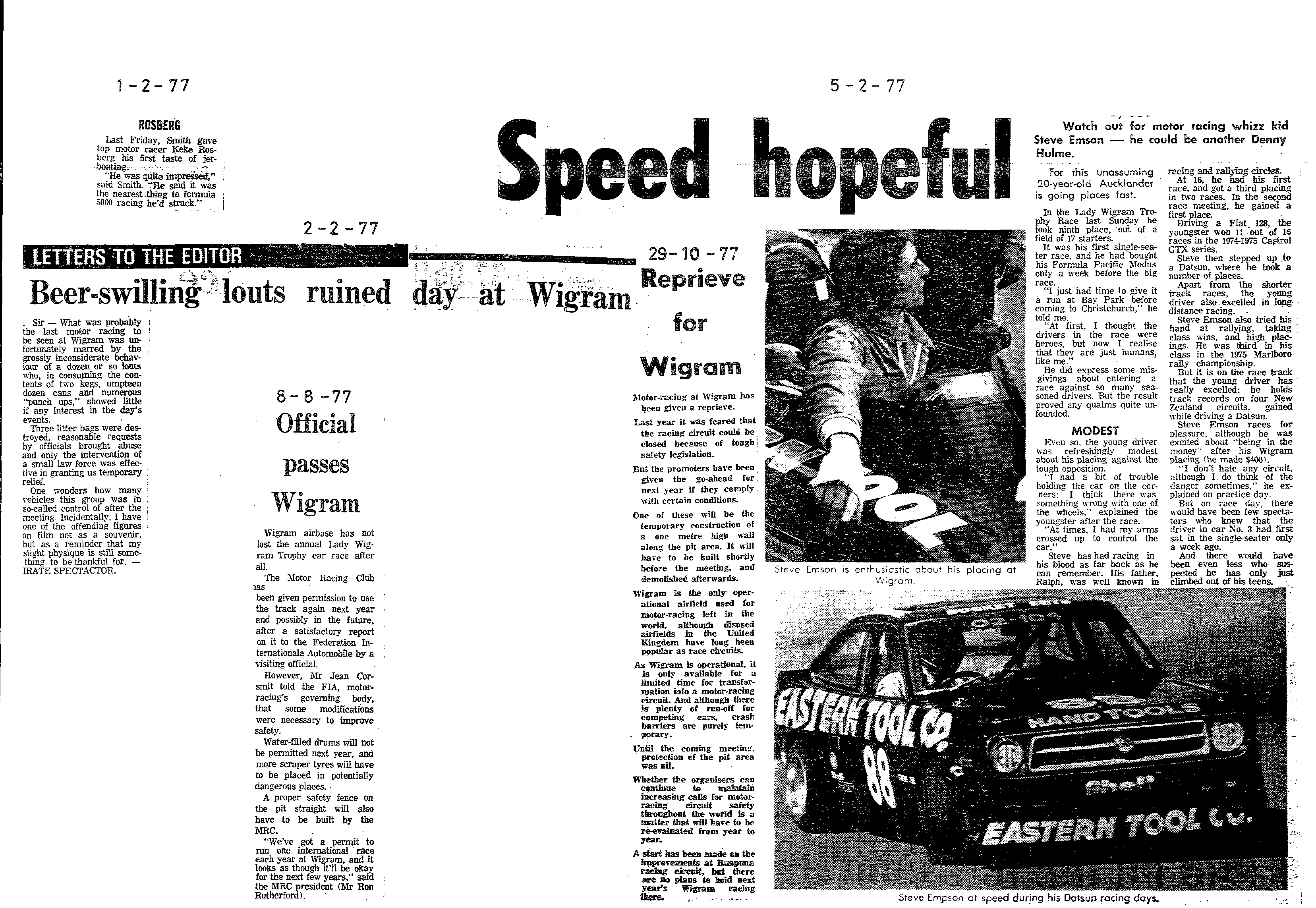 Scan of the clipping page, 1 February 1977