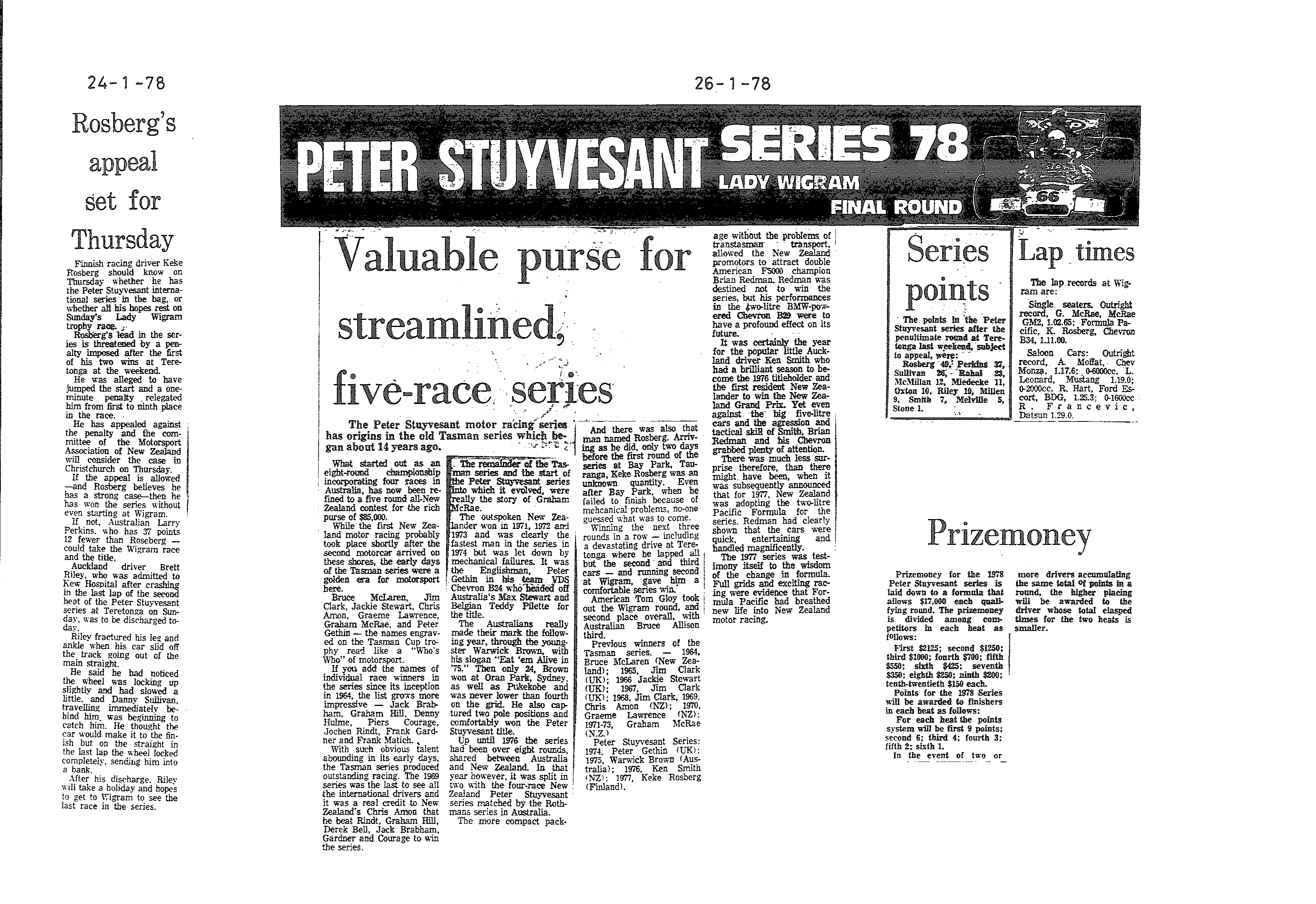Scan of the clipping page, 24 January 1978