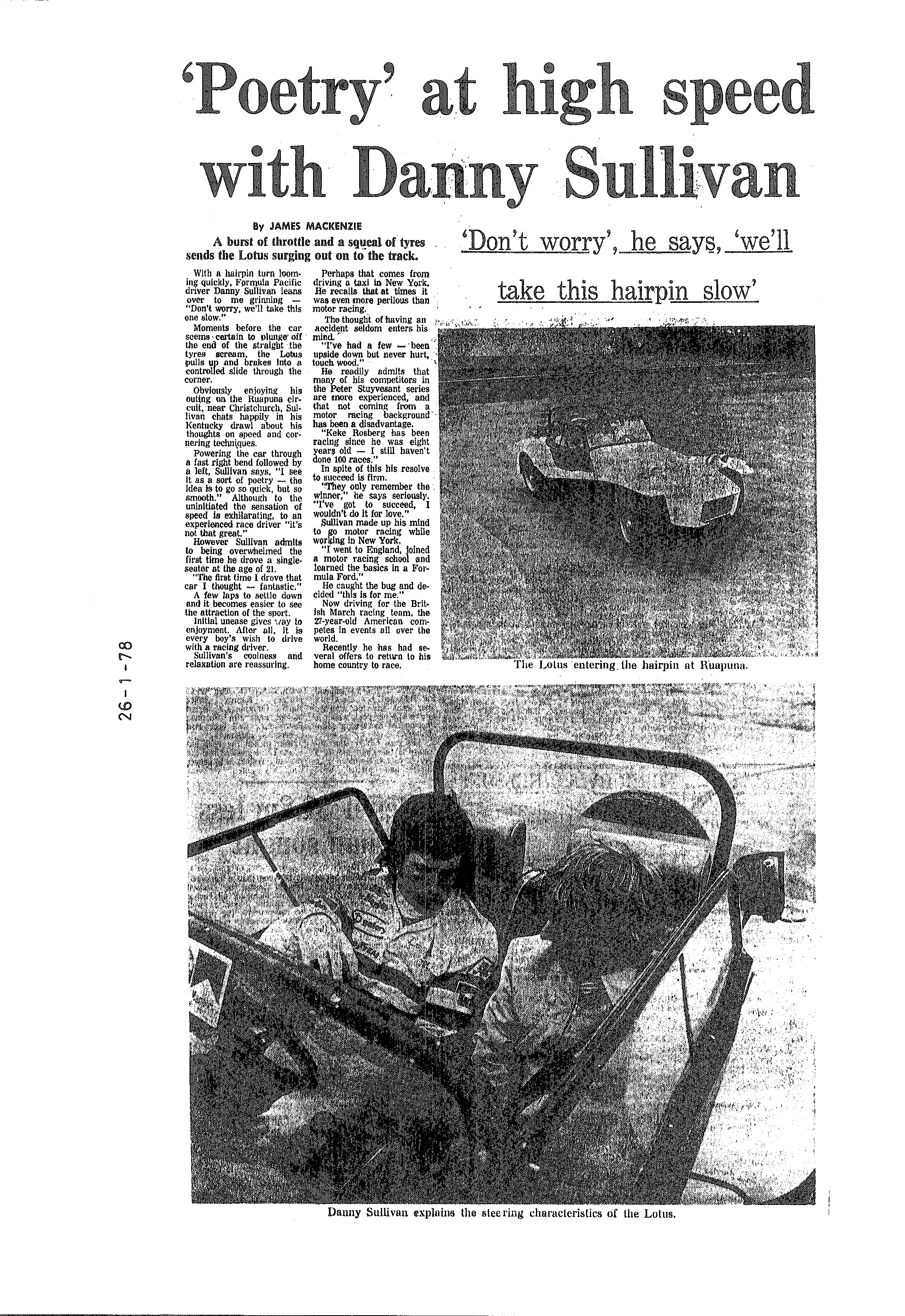Scan of the clipping page, 26 January 1978