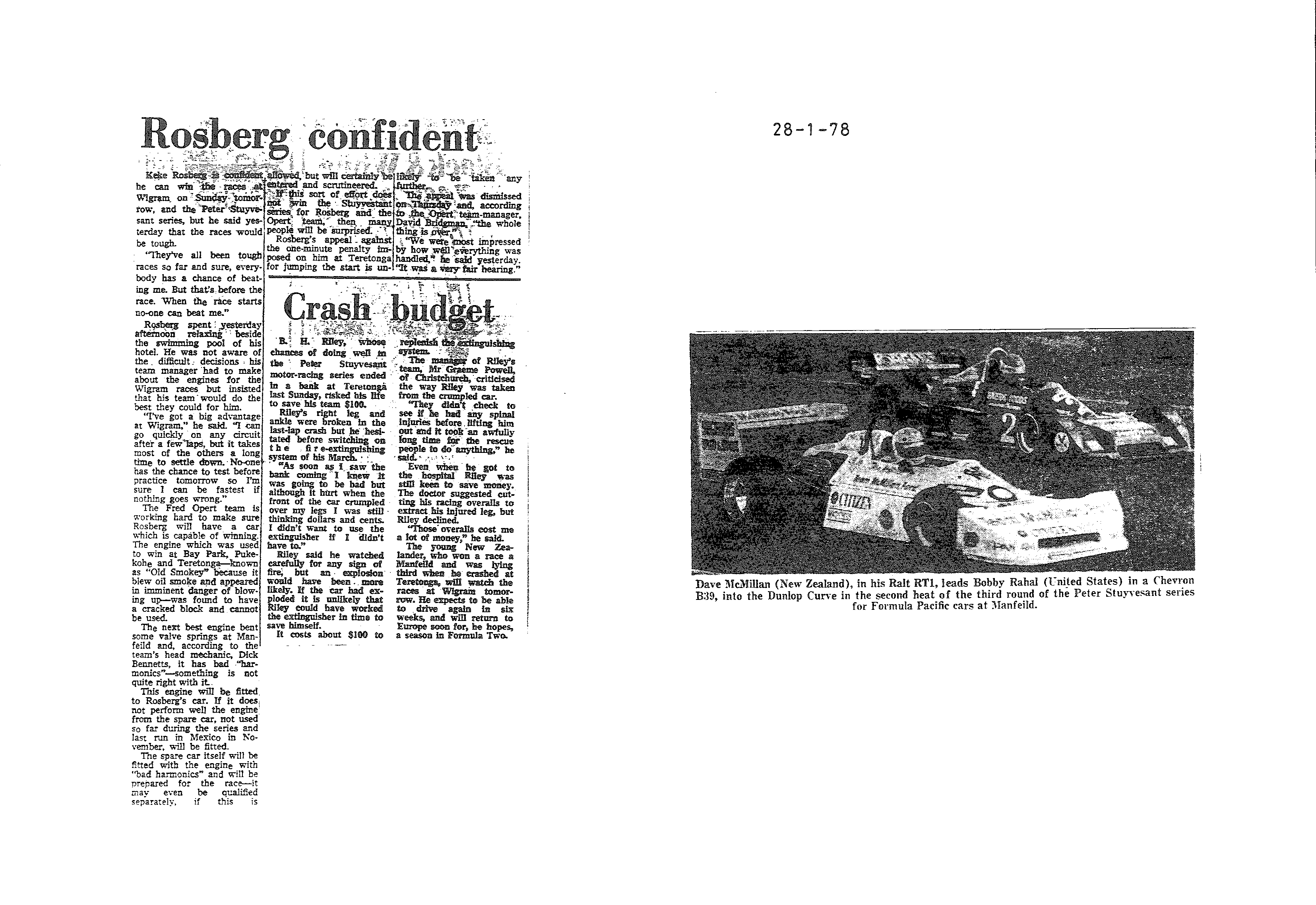 Scan of the clipping page, 28 January 1978