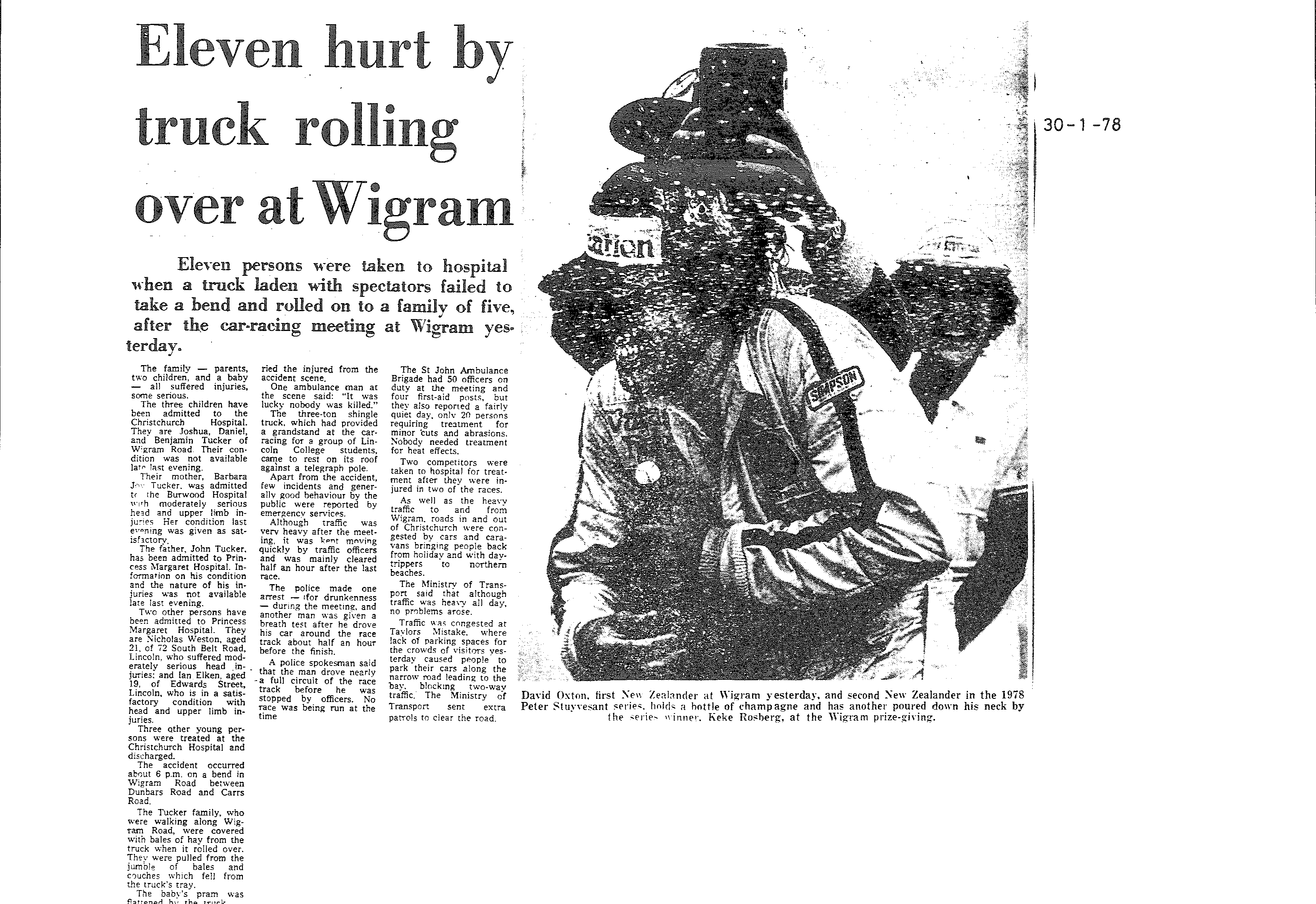 Scan of the clipping page, 30 January 1978