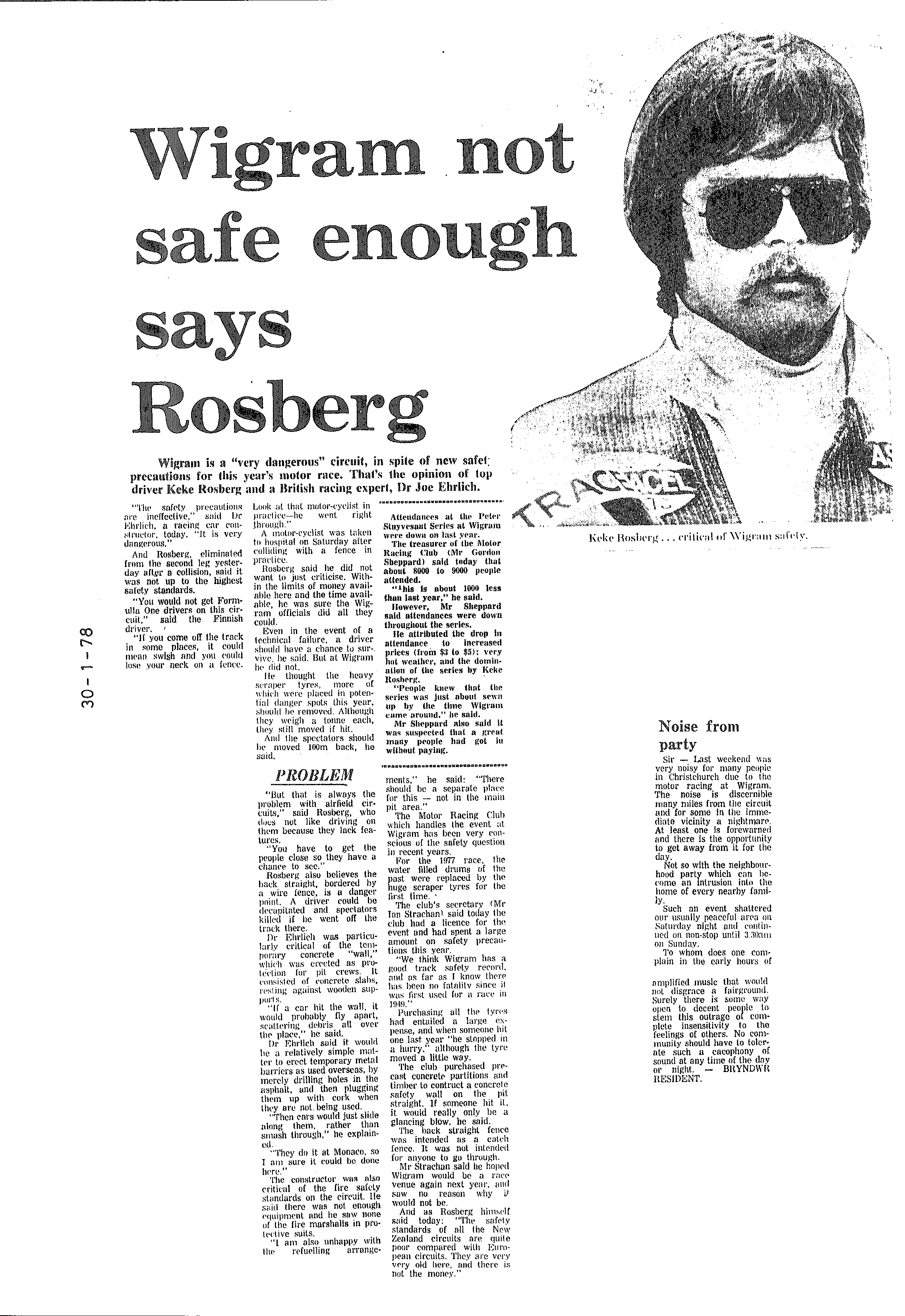 Scan of the clipping page, 30 January 1978