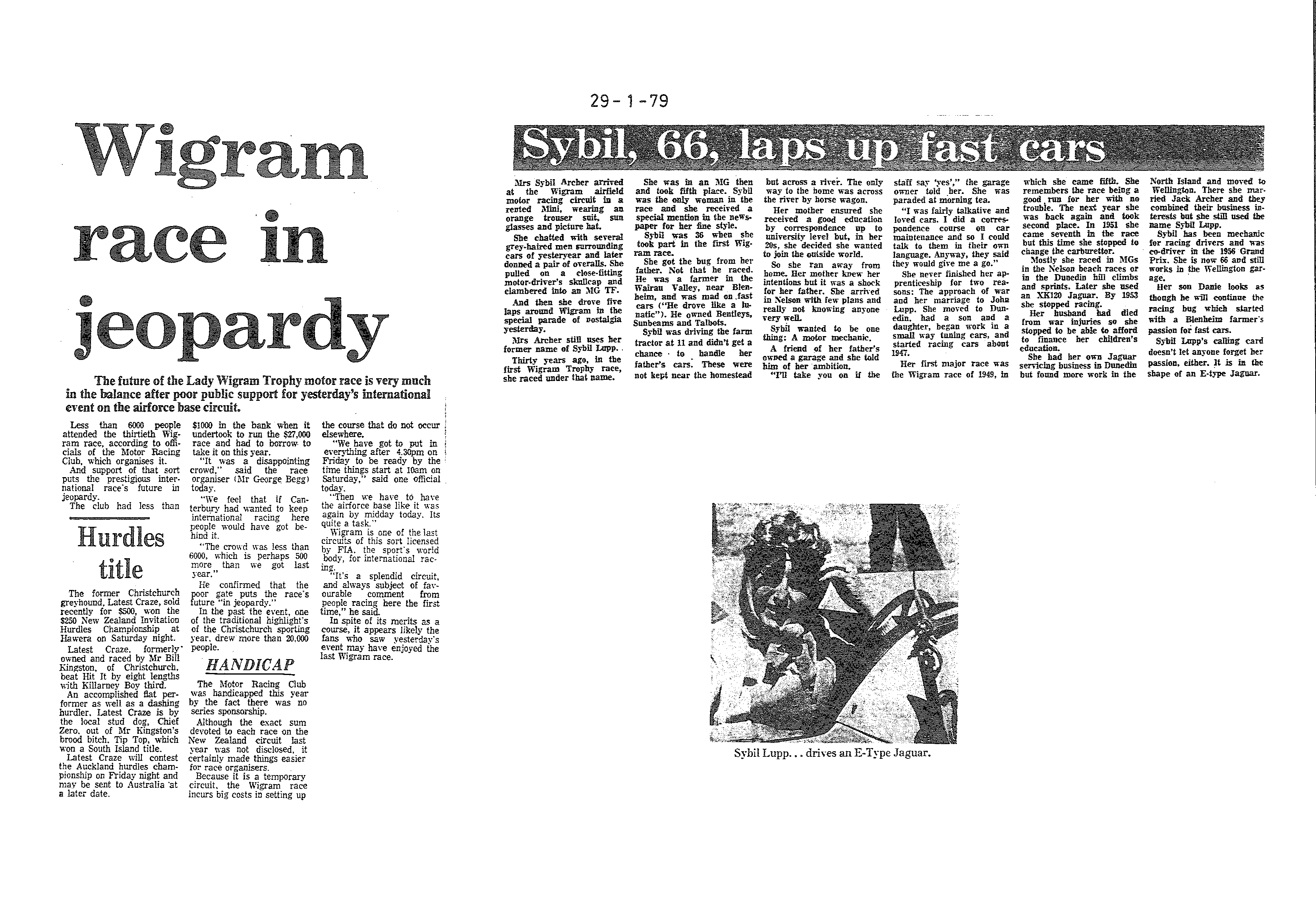Scan of the clipping page, 29 January 1979