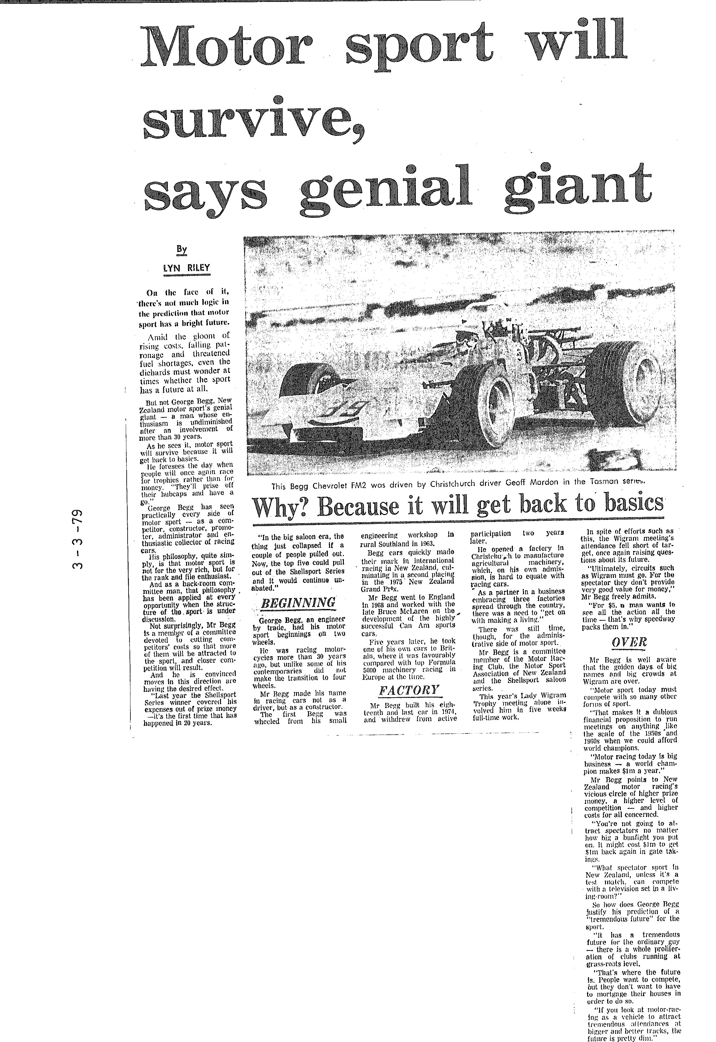 Scan of the clipping page, 3 March 1979