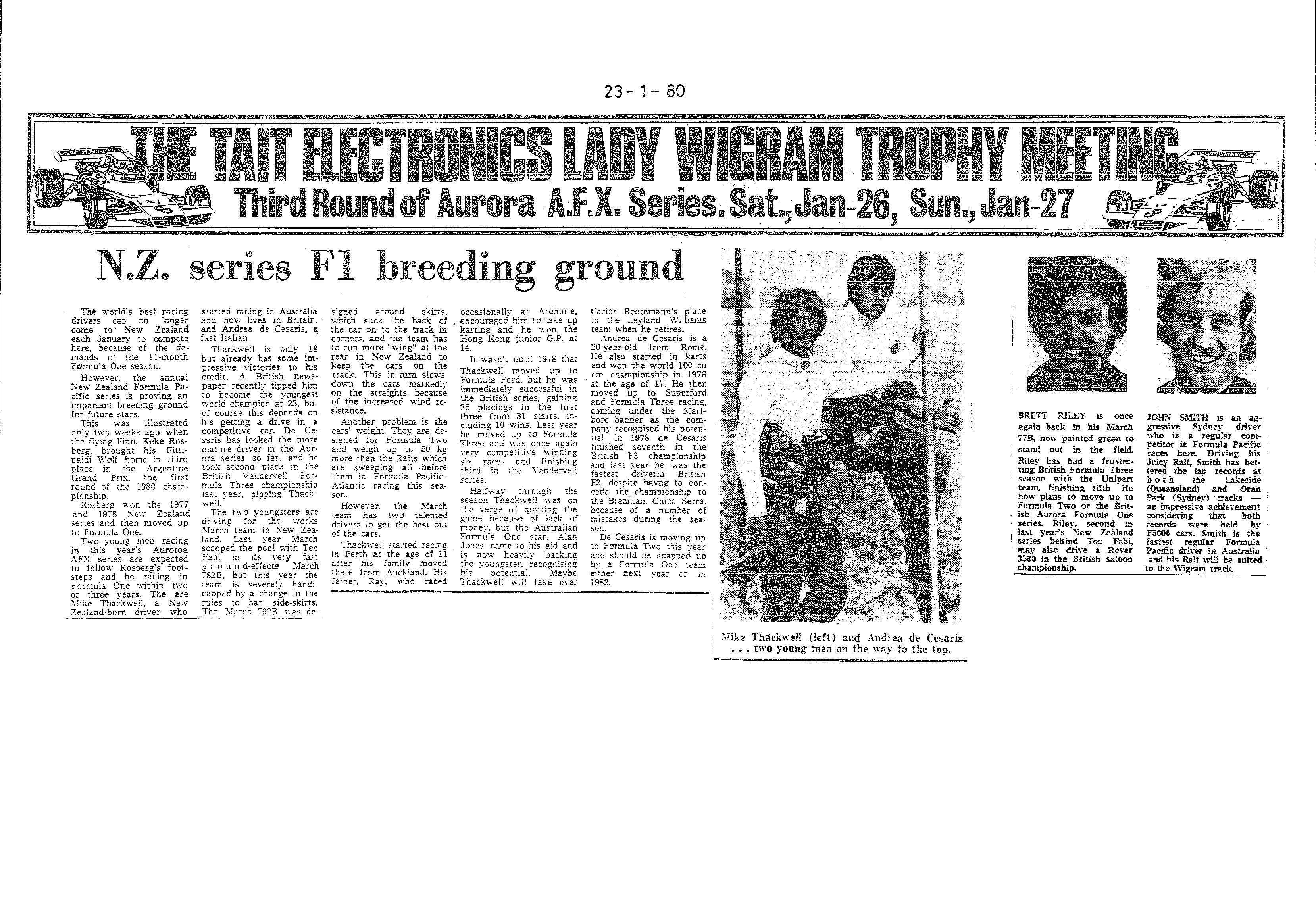 Scan of the clipping page, 23 January 1980