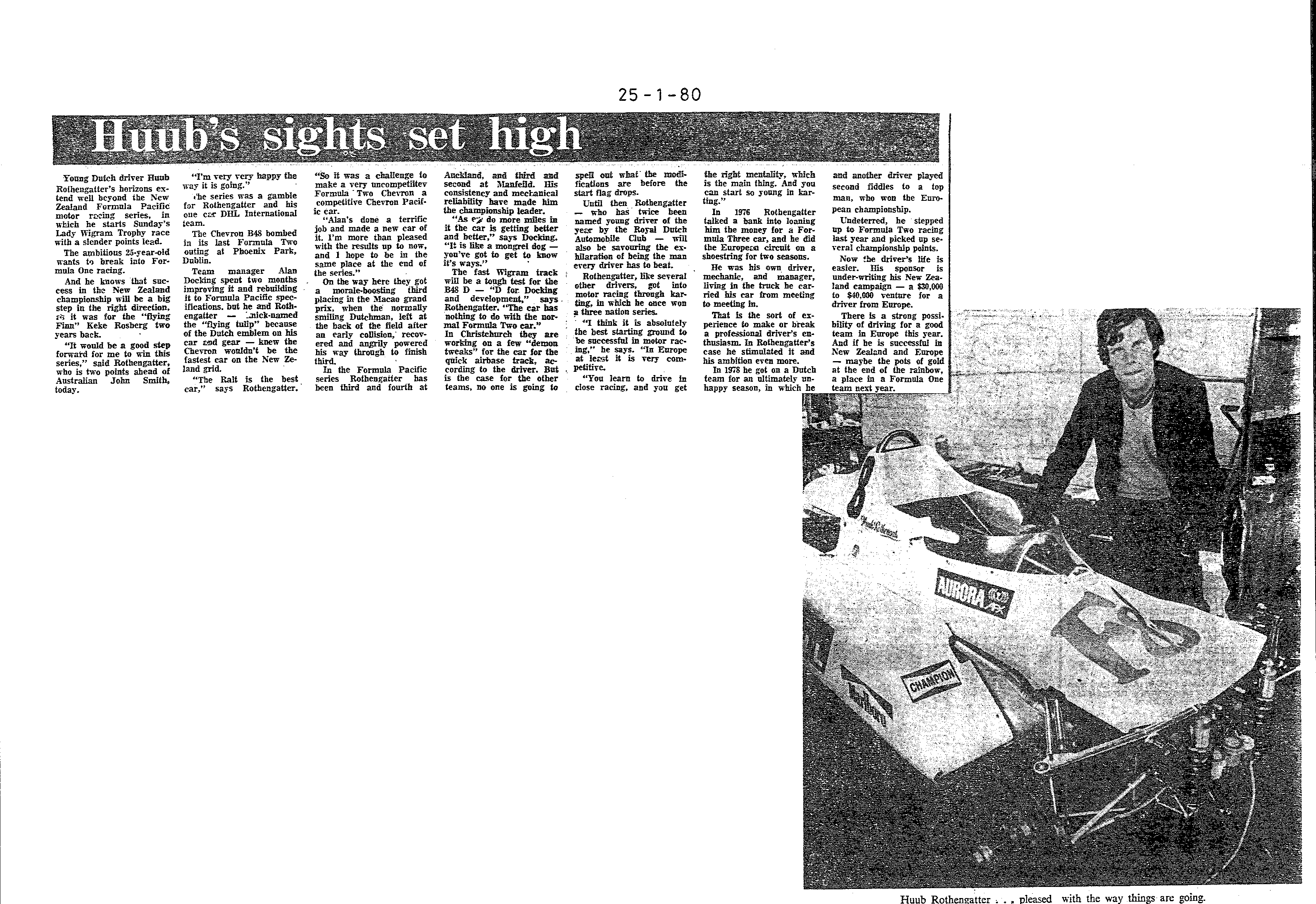 Scan of the clipping page, 25 January 1980
