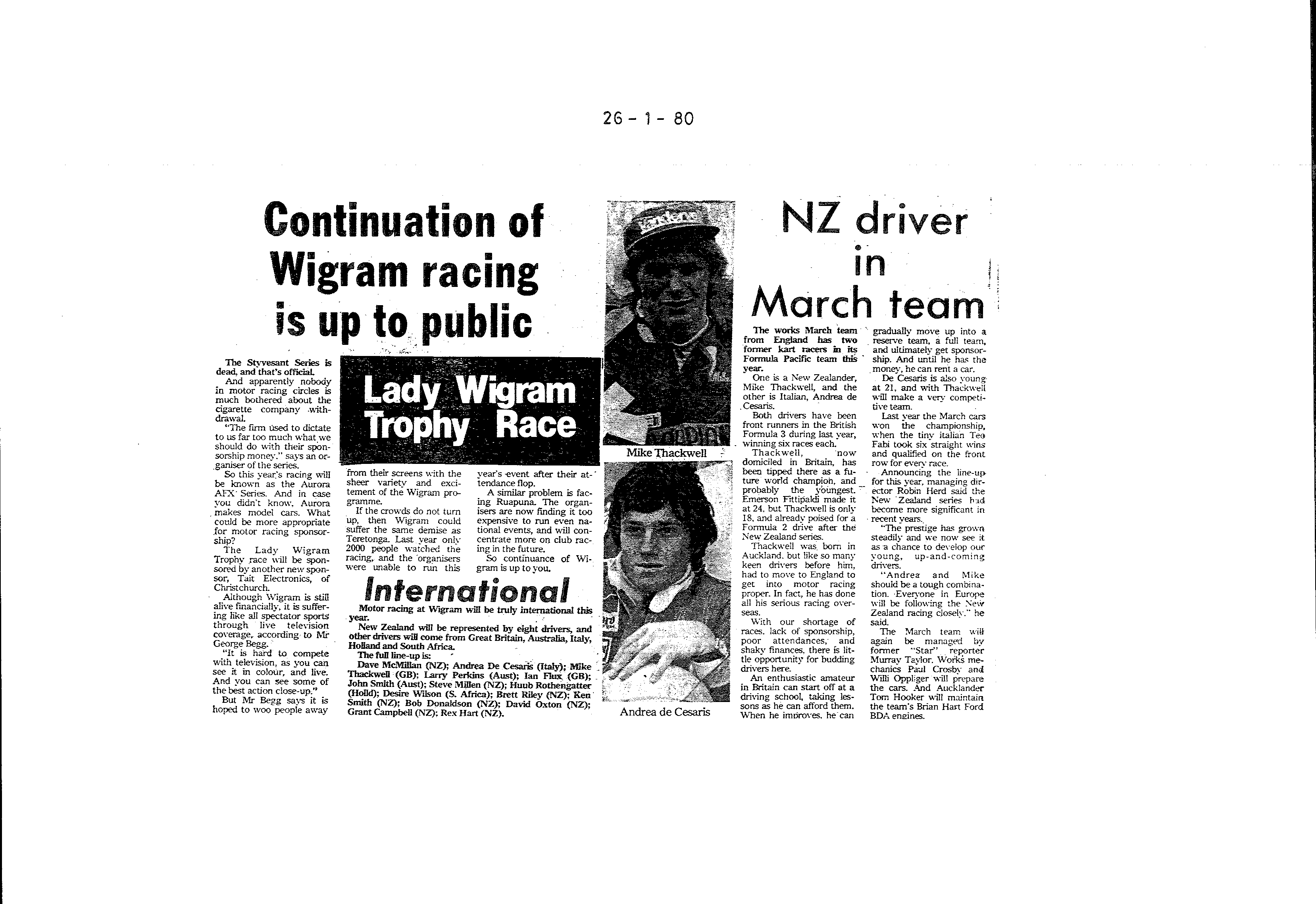 Scan of the clipping page, 26 January 1980