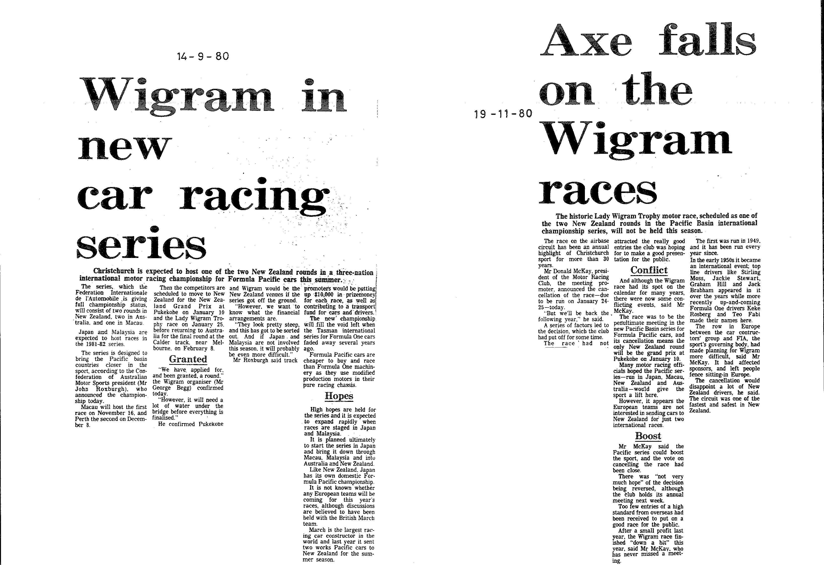 Scan of the clipping page, 14 September 1980