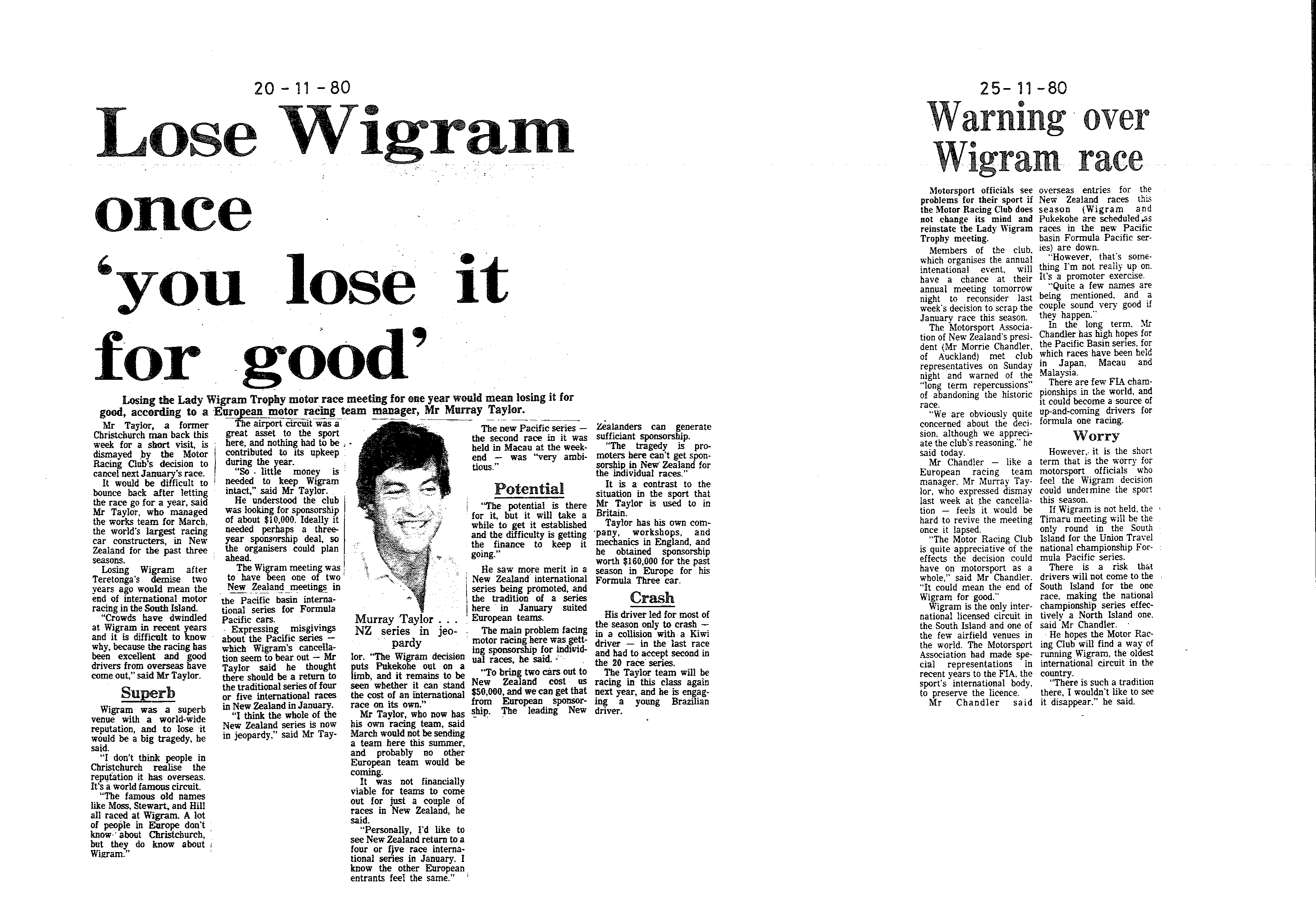 Scan of the clipping page, 20 November 1980