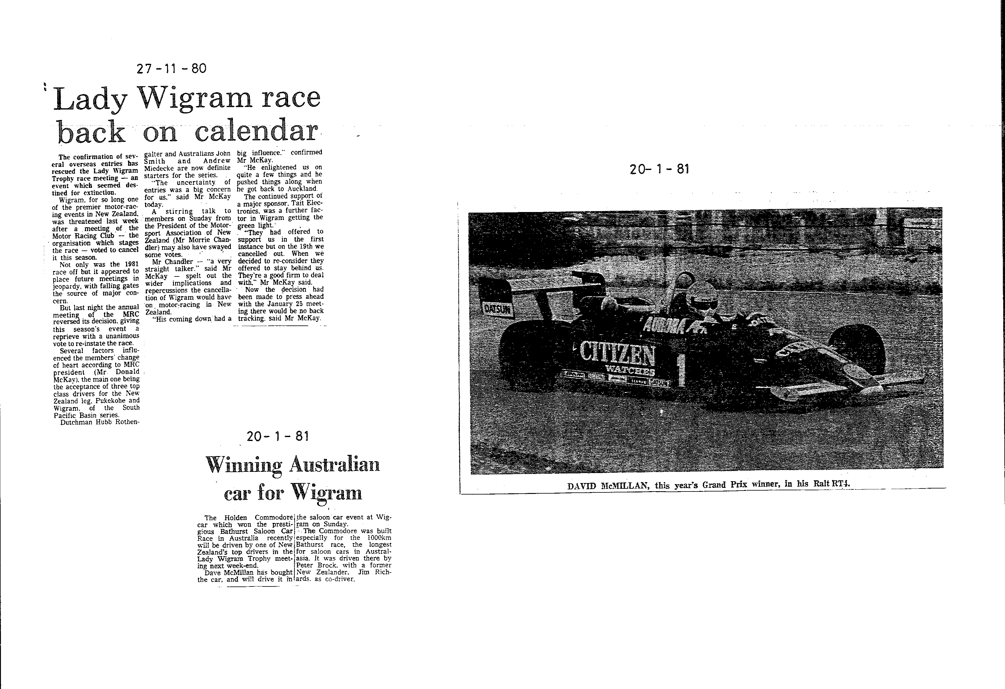 Scan of the clipping page, 27 November 1980
