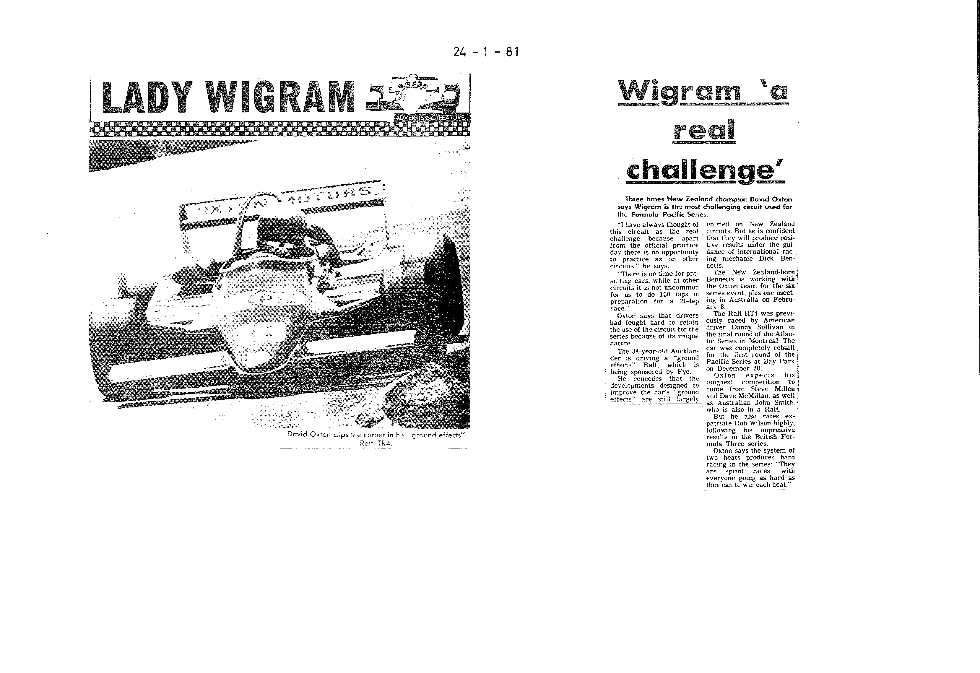 Scan of the clipping page, 24 January 1981