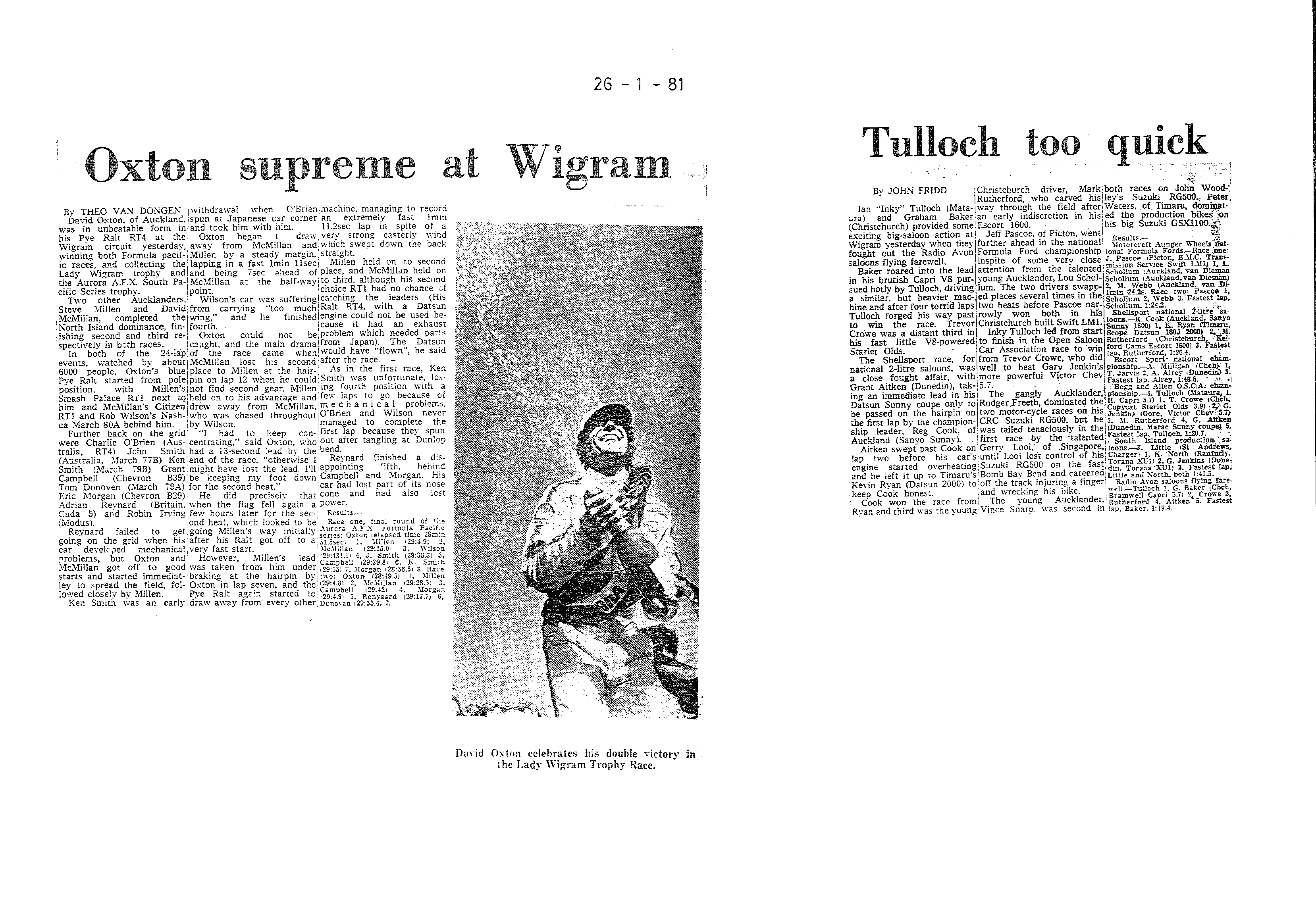 Scan of the clipping page, 26 January 1981