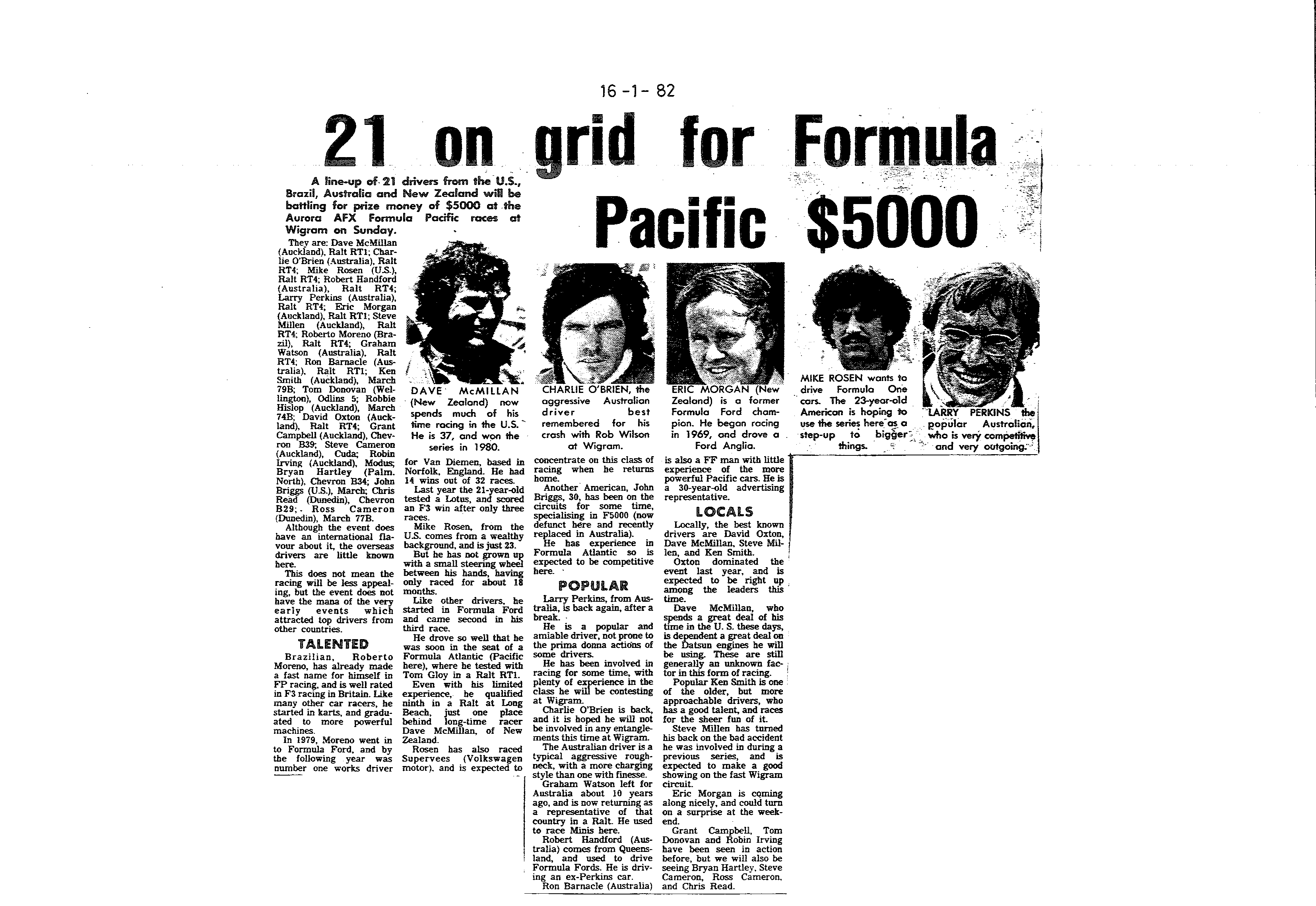 Scan of the clipping page, 16 January 1982