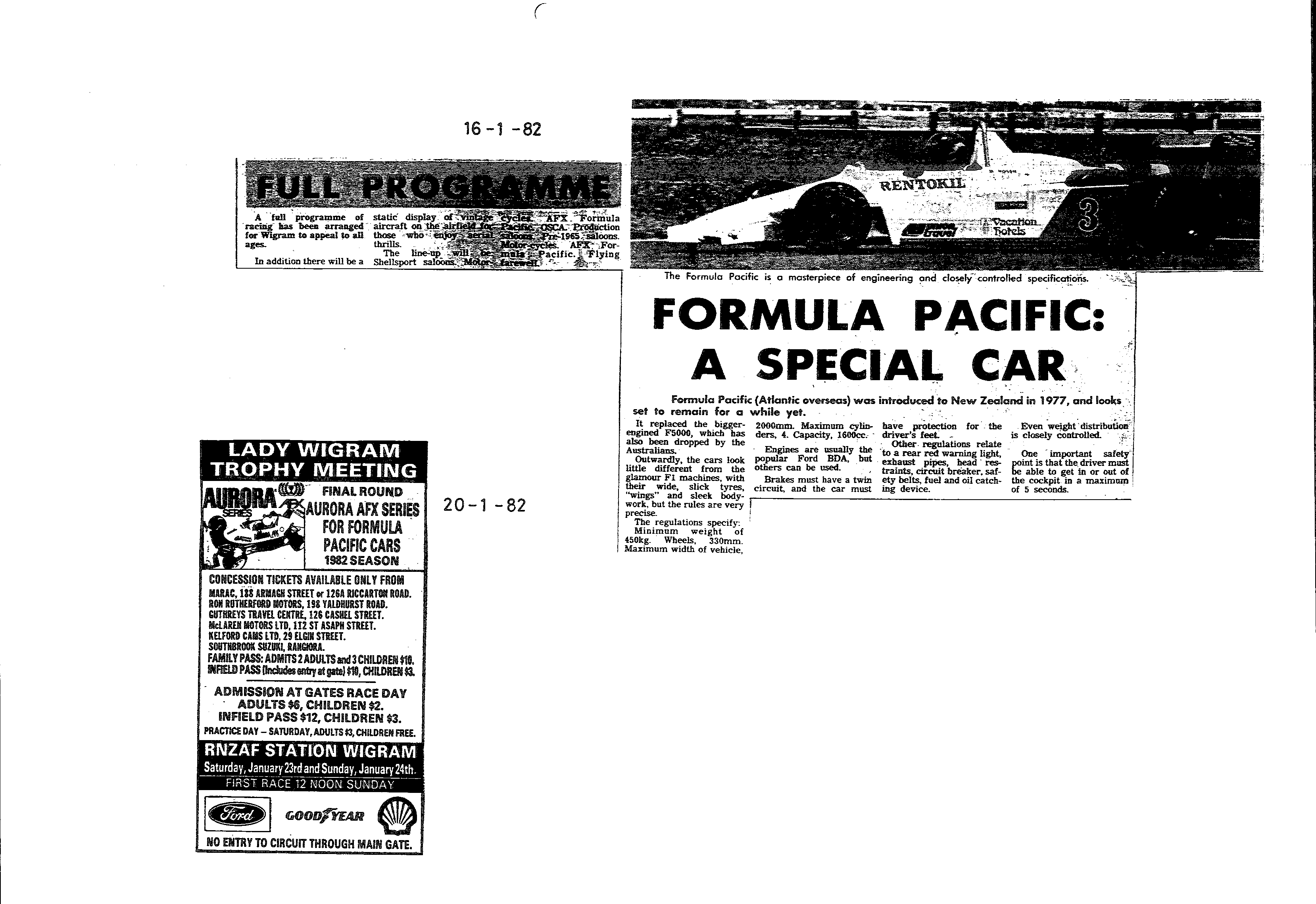 Scan of the clipping page, 16 January 1982