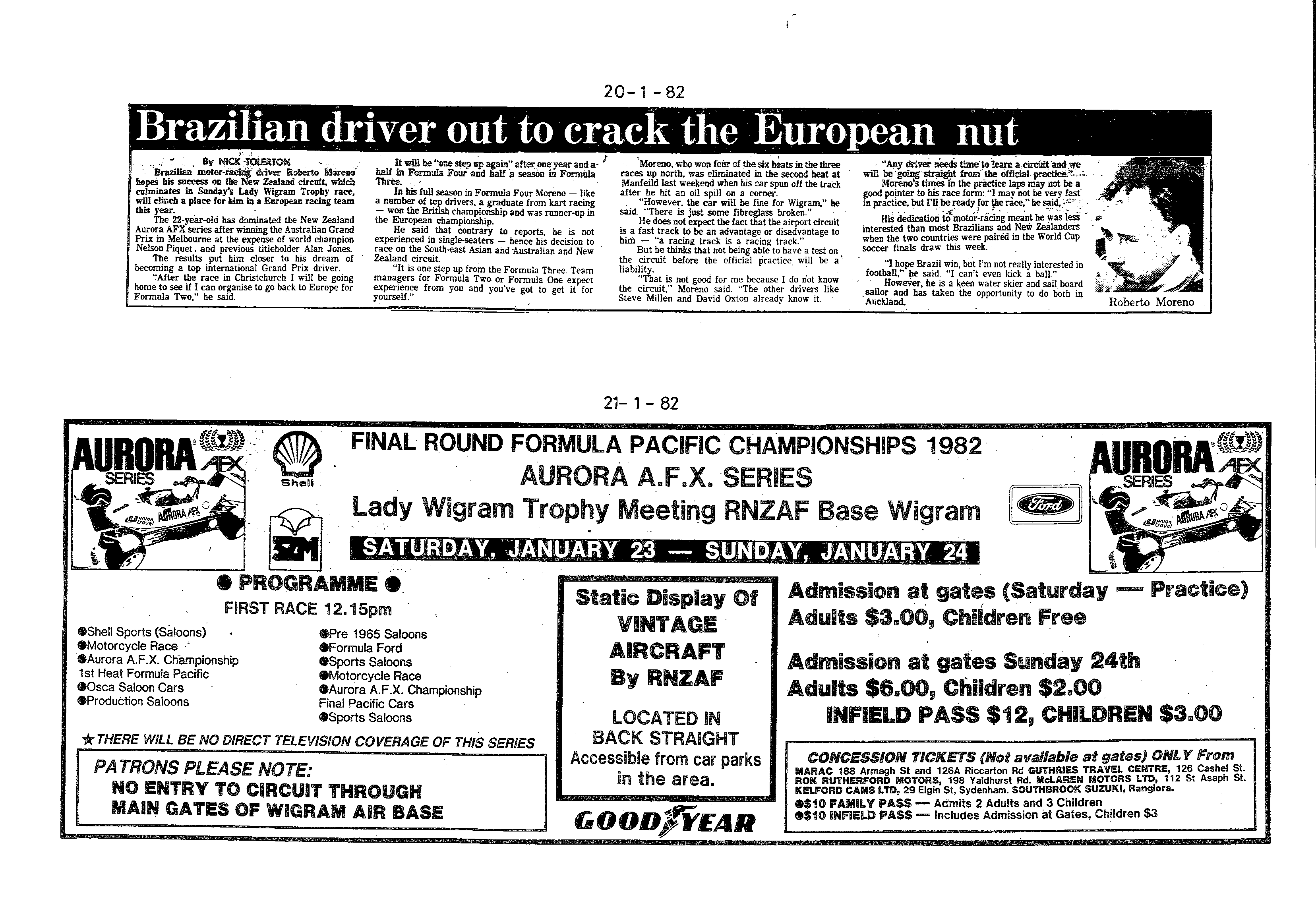 Scan of the clipping page, 20 January 1982