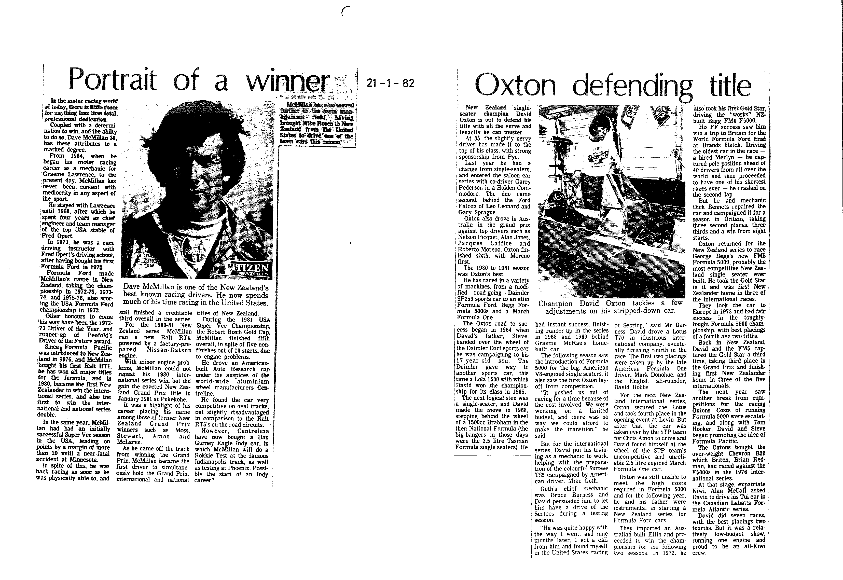 Scan of the clipping page, 21 January 1982