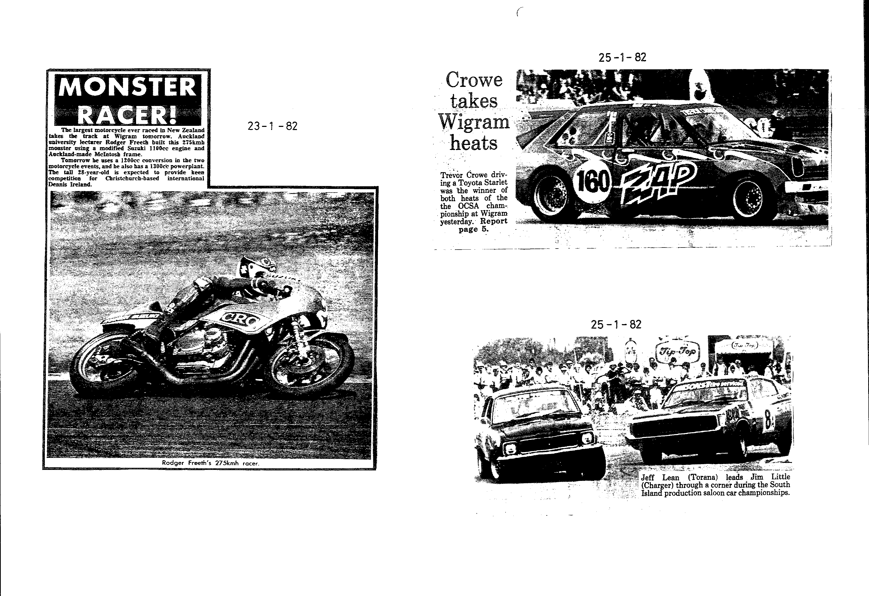 Scan of the clipping page, 23 January 1982