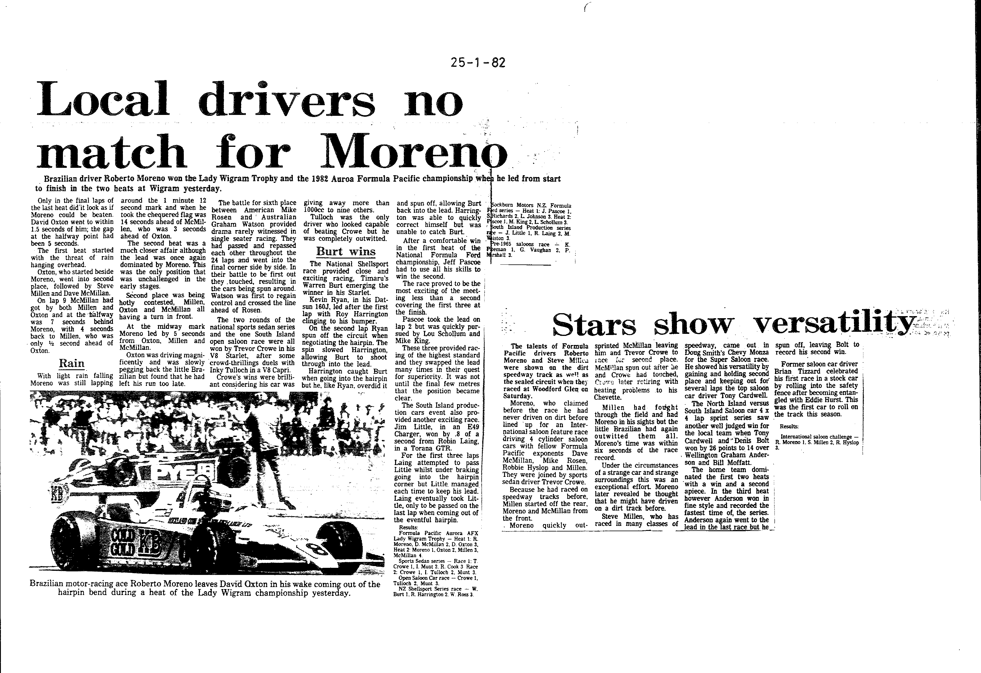 Scan of the clipping page, 25 January 1982