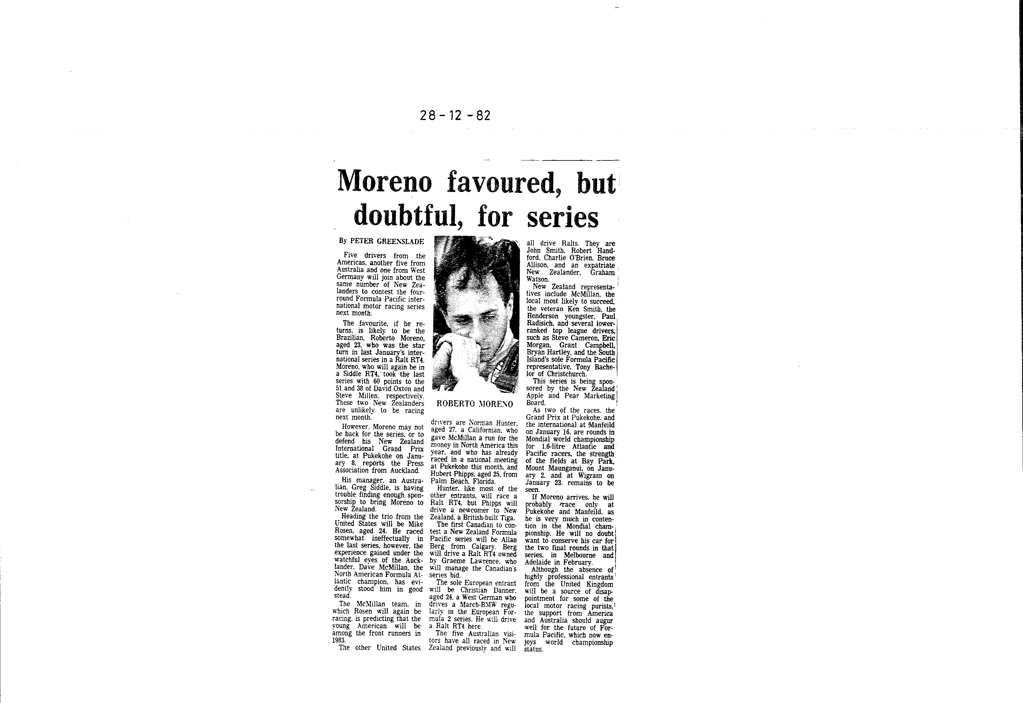 Scan of the clipping page, 28 December 1982