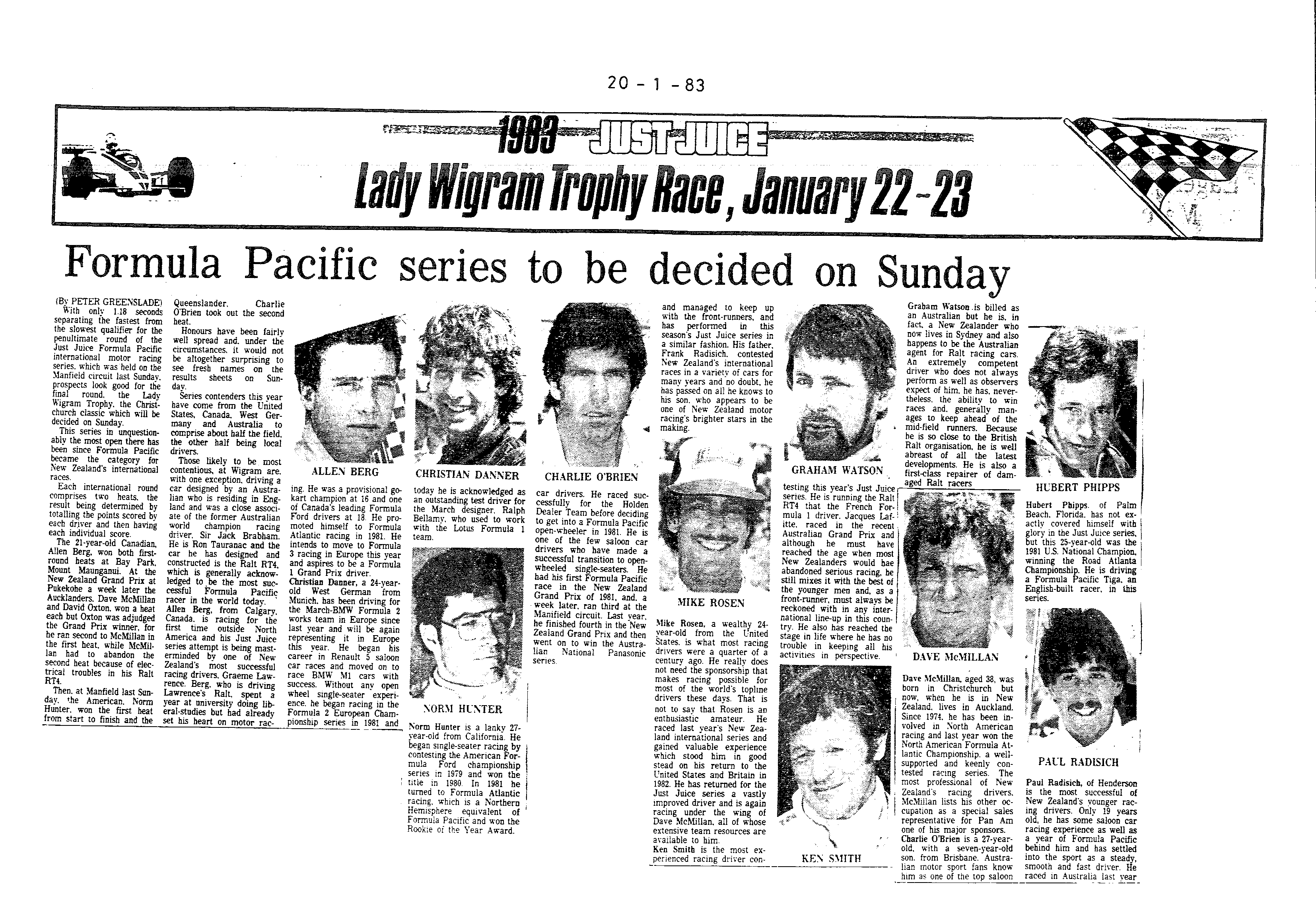 Scan of the clipping page, 20 January 1983