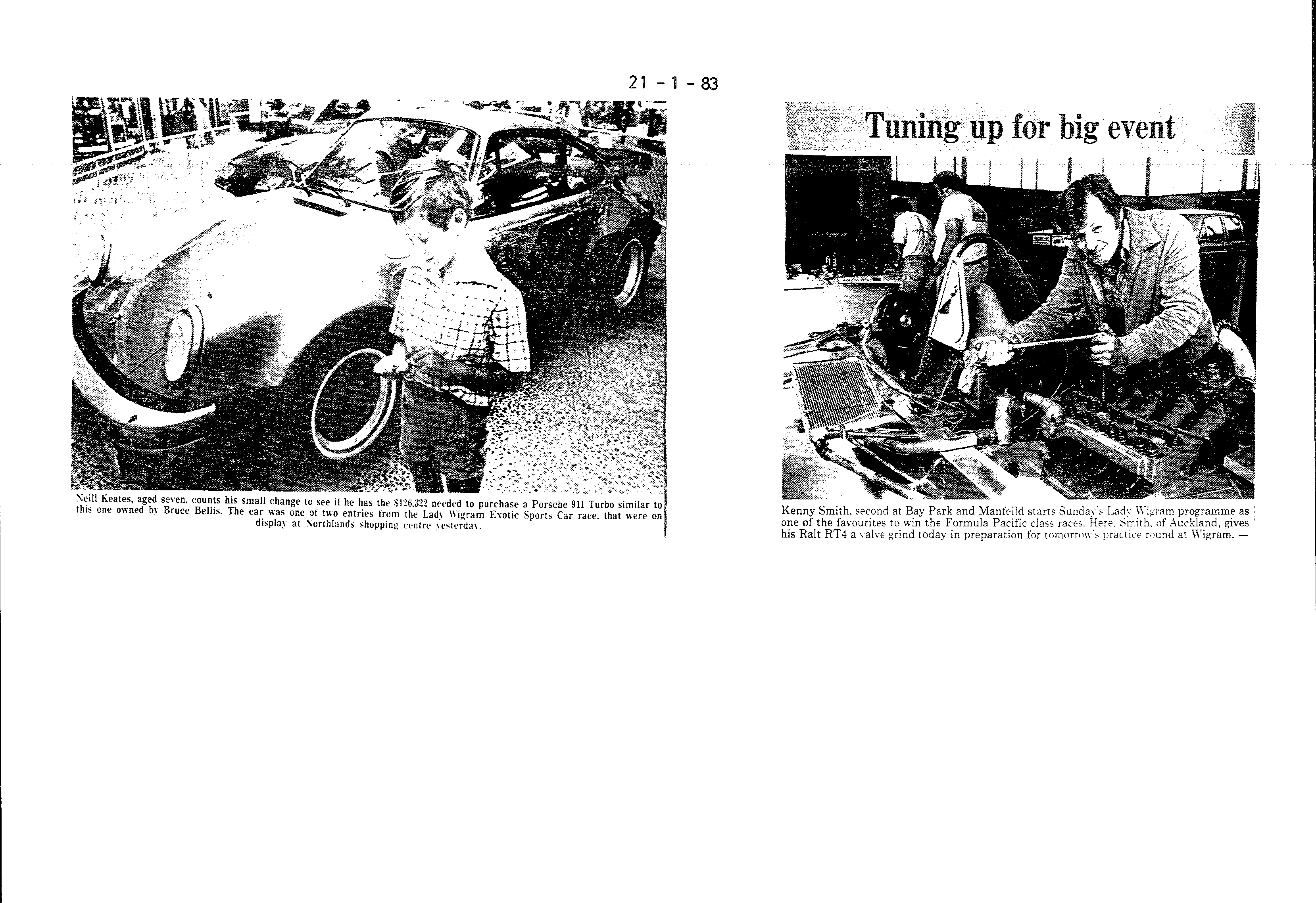Scan of the clipping page, 21 January 1983