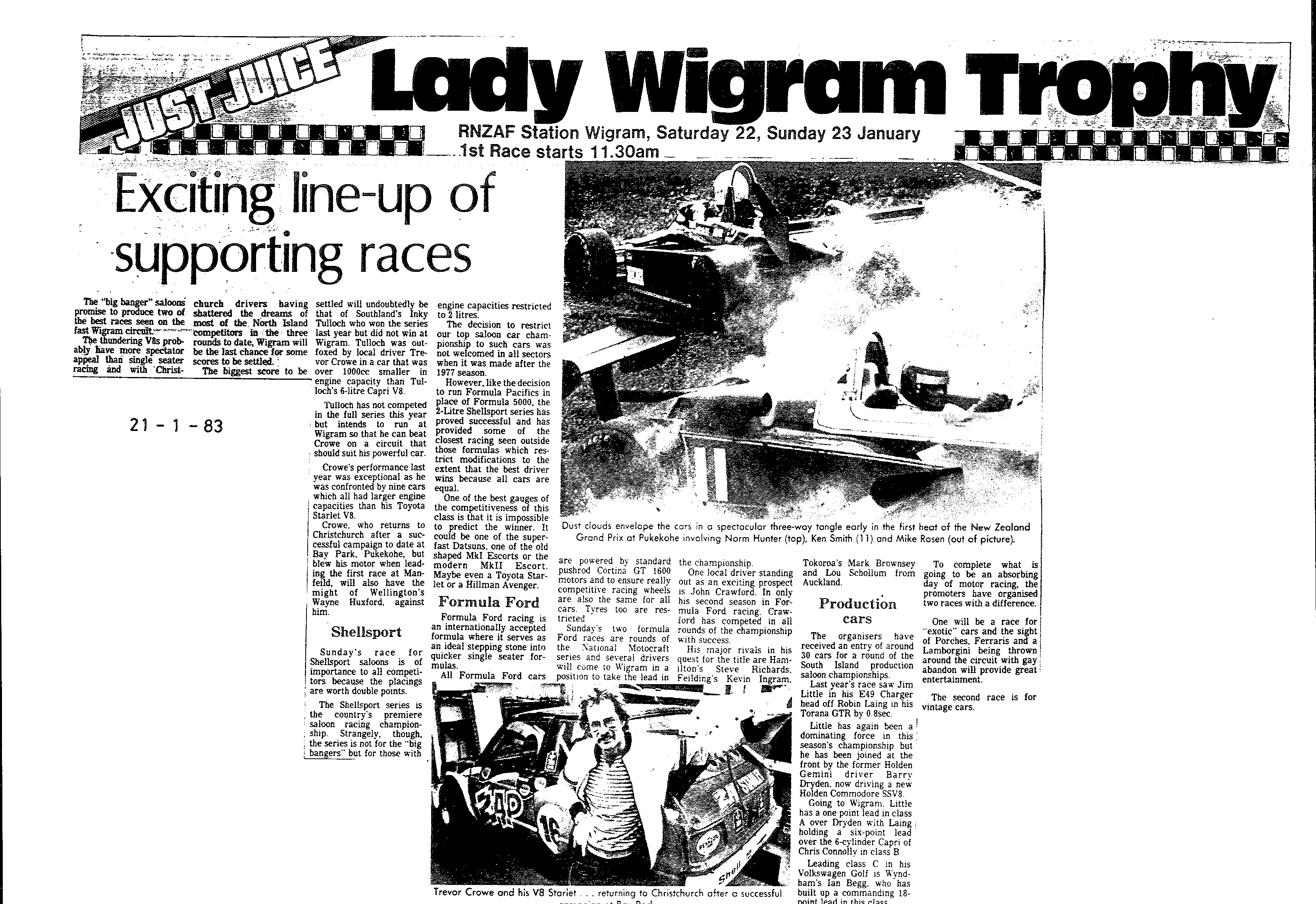 Scan of the clipping page, 21 January 1983