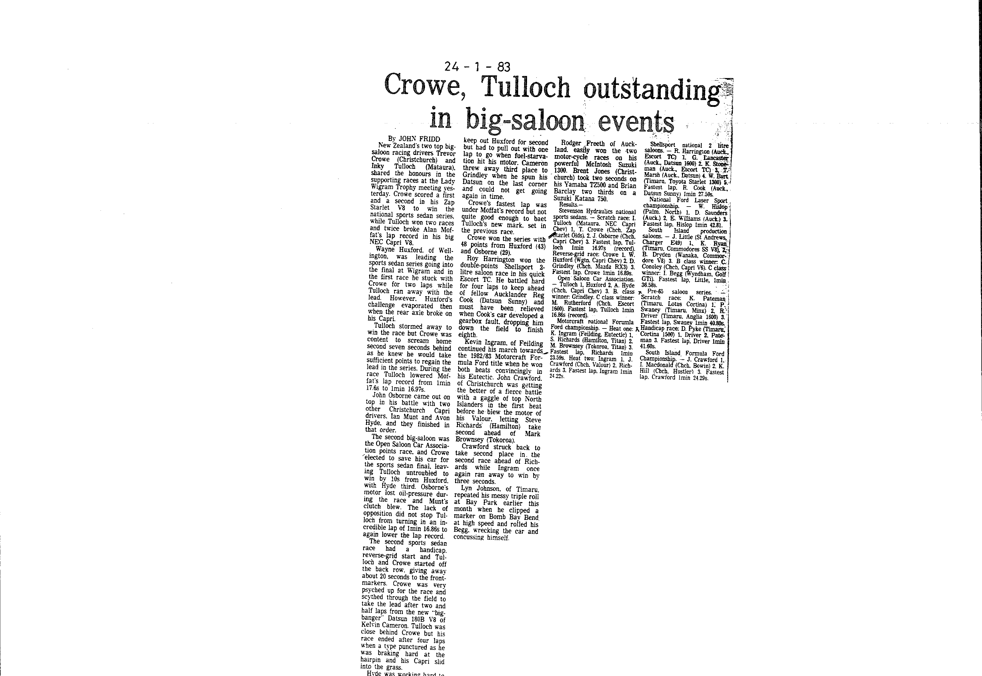 Scan of the clipping page, 24 January 1983