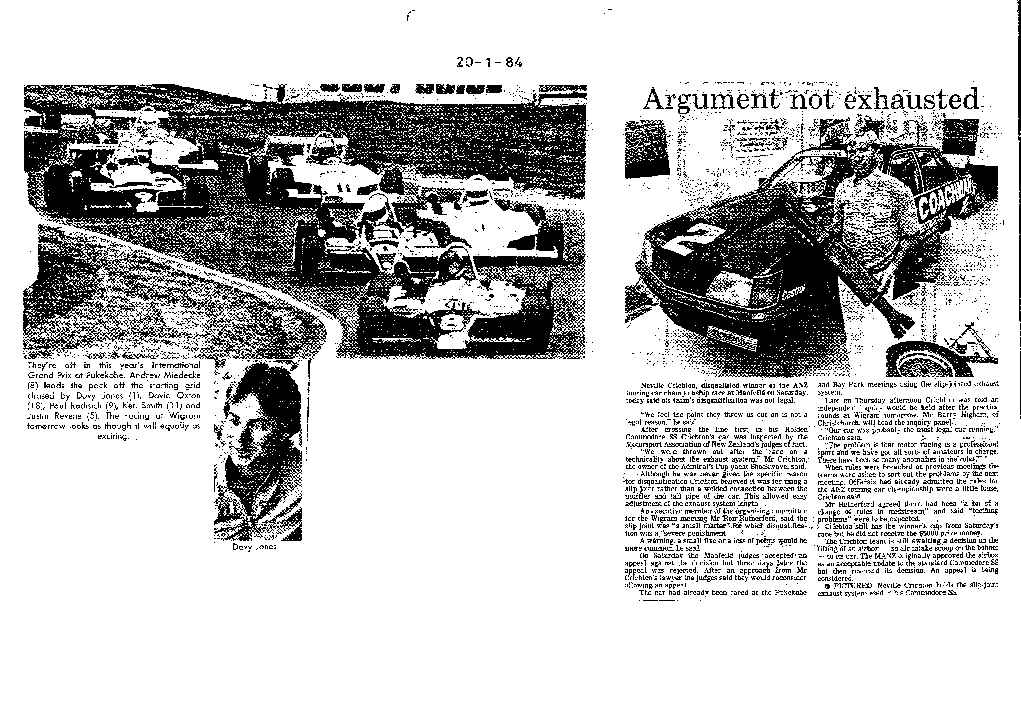 Scan of the clipping page, 20 January 1984