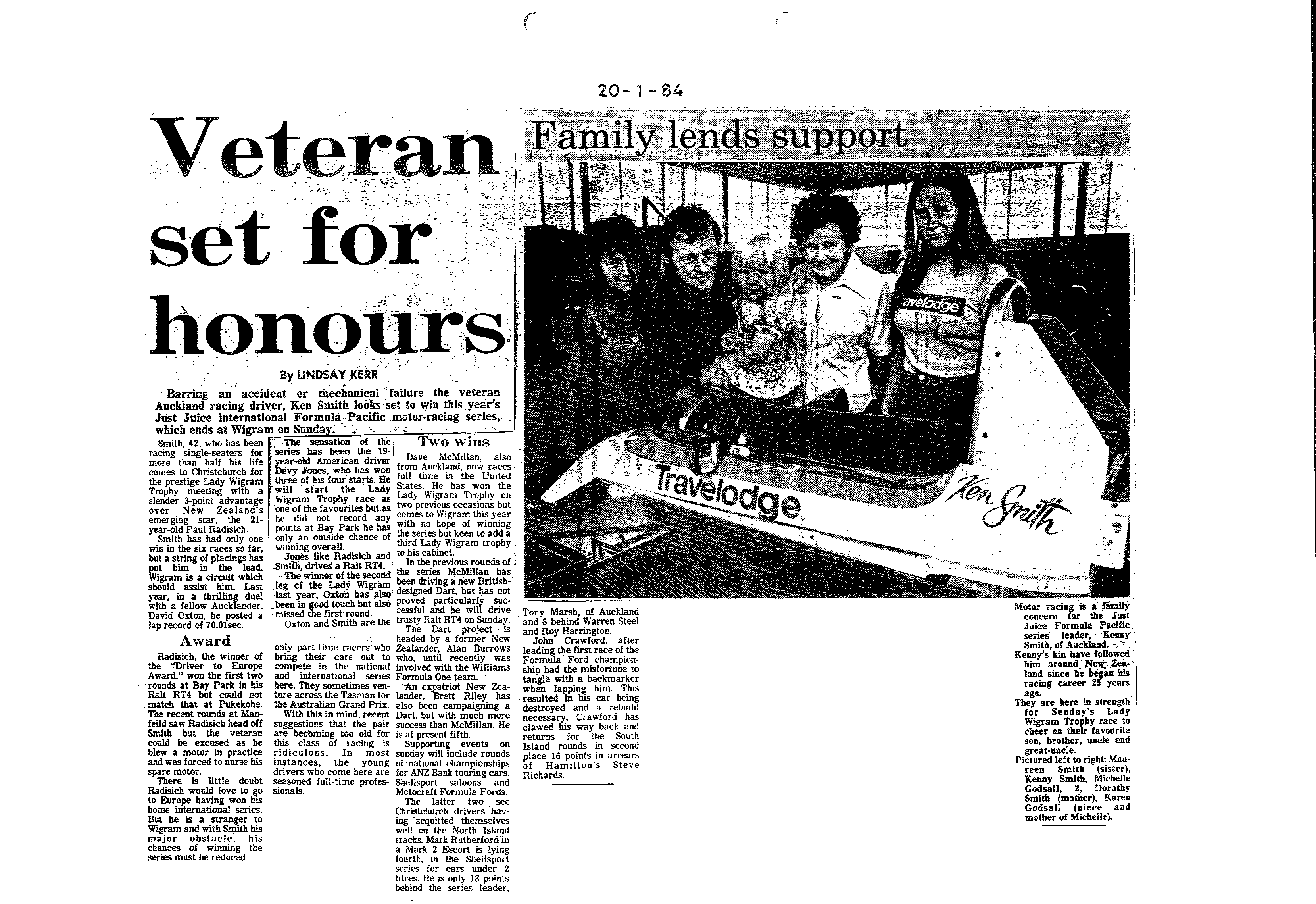 Scan of the clipping page, 20 January 1984