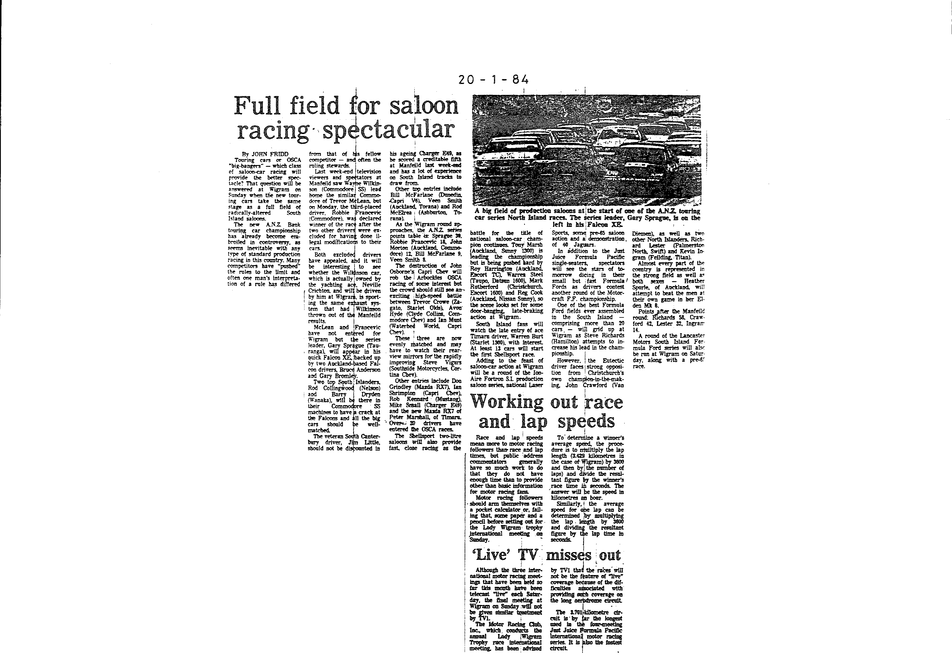Scan of the clipping page, 20 January 1984