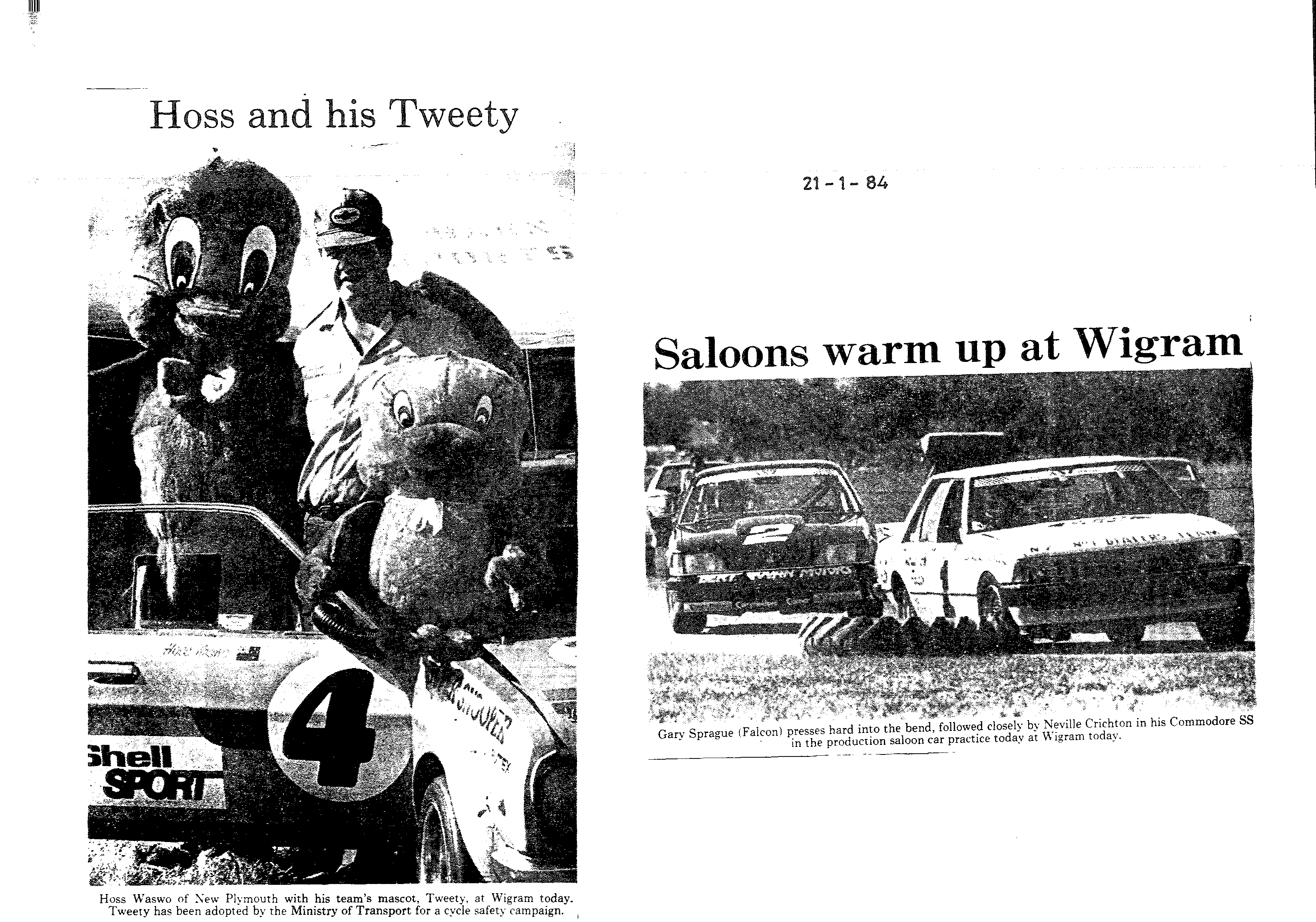 Scan of the clipping page, 21 January 1984