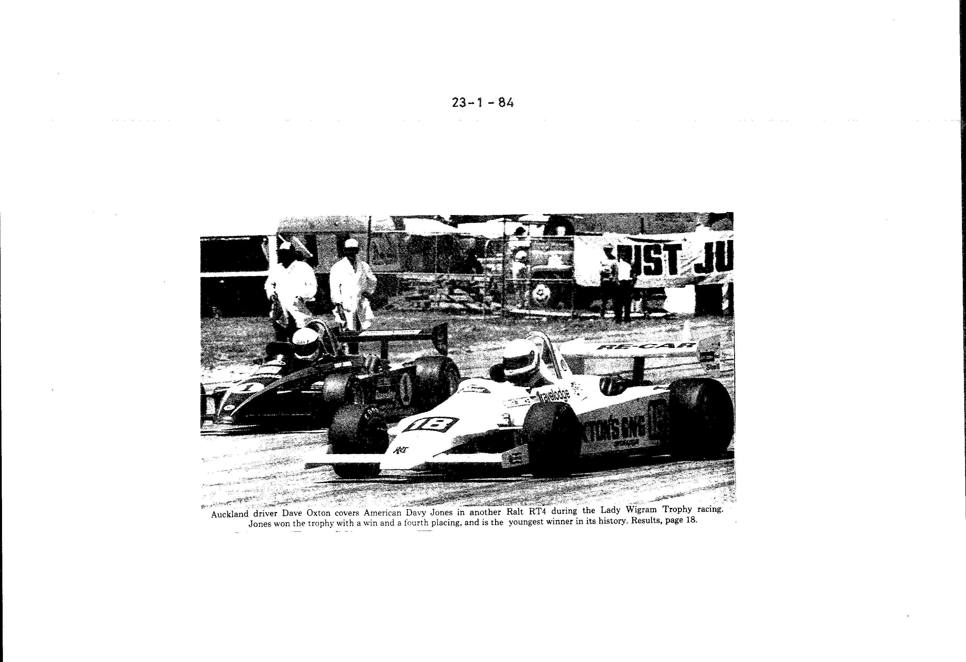 Scan of the clipping page, 23 January 1984