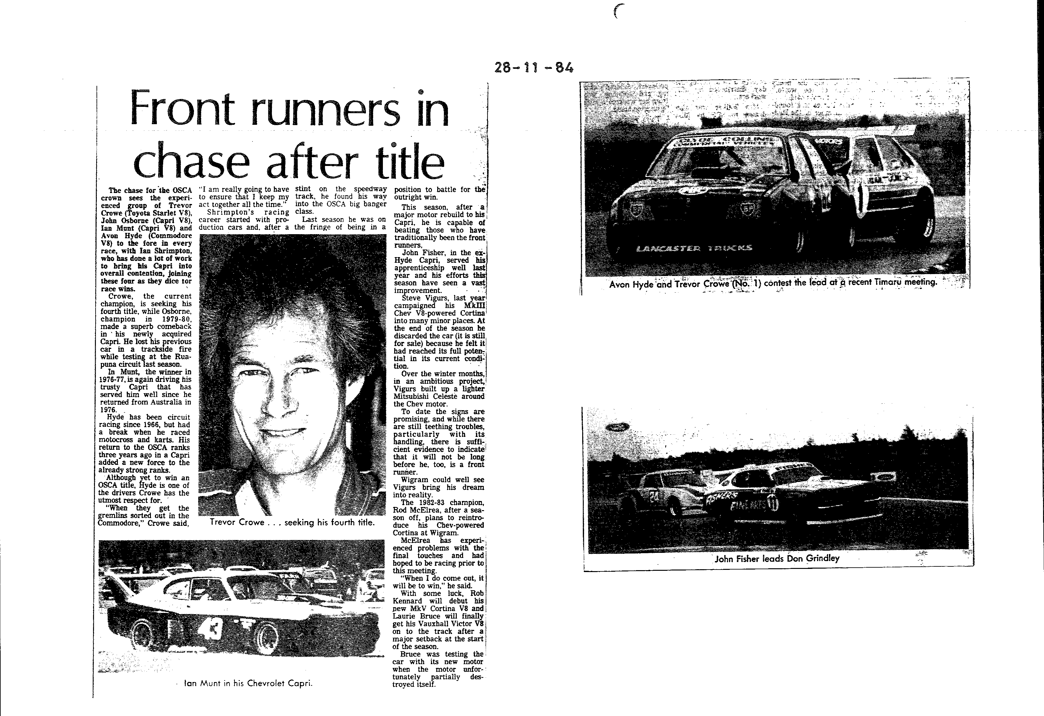 Scan of the clipping page, 28 November 1984
