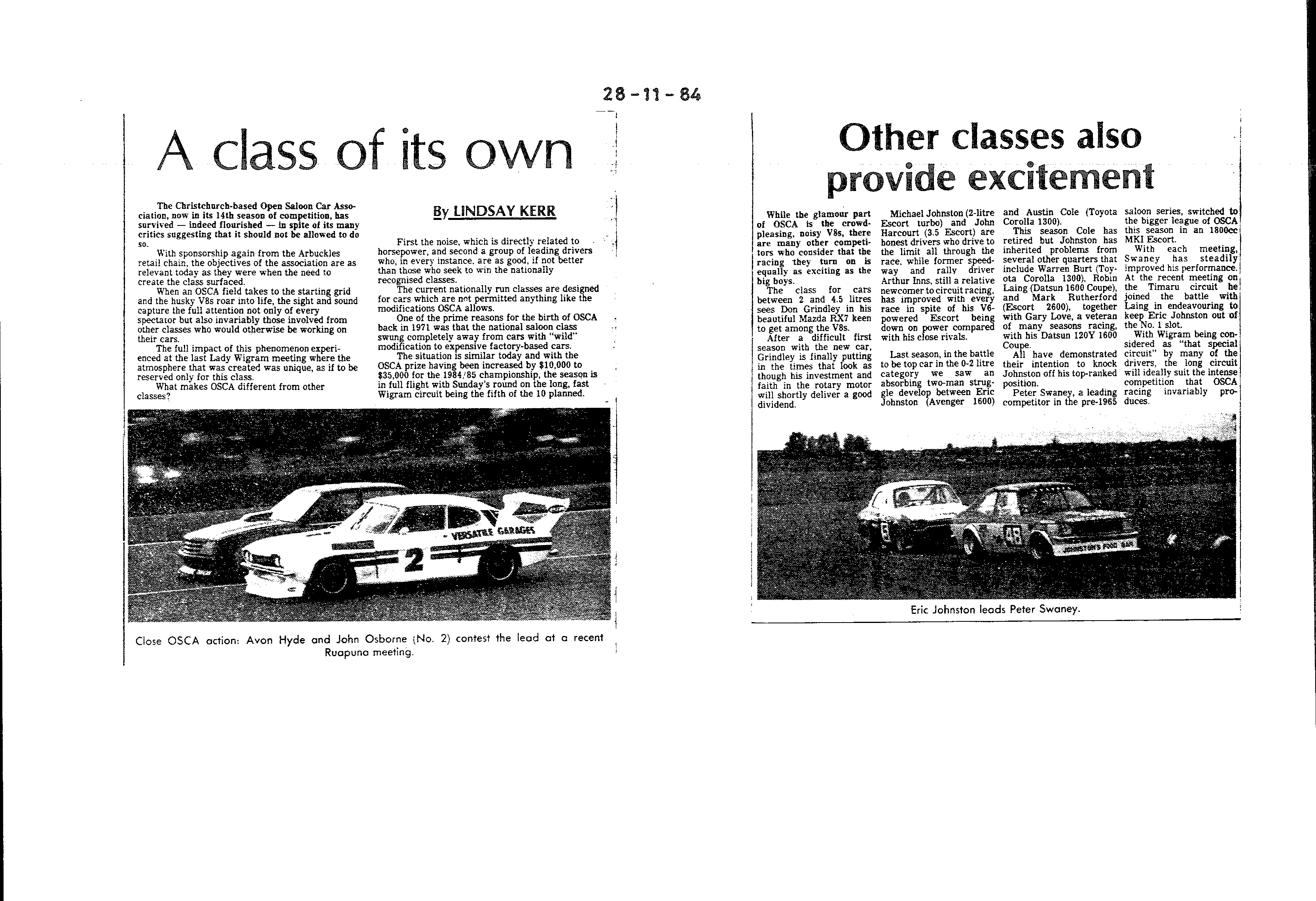 Scan of the clipping page, 28 November 1984