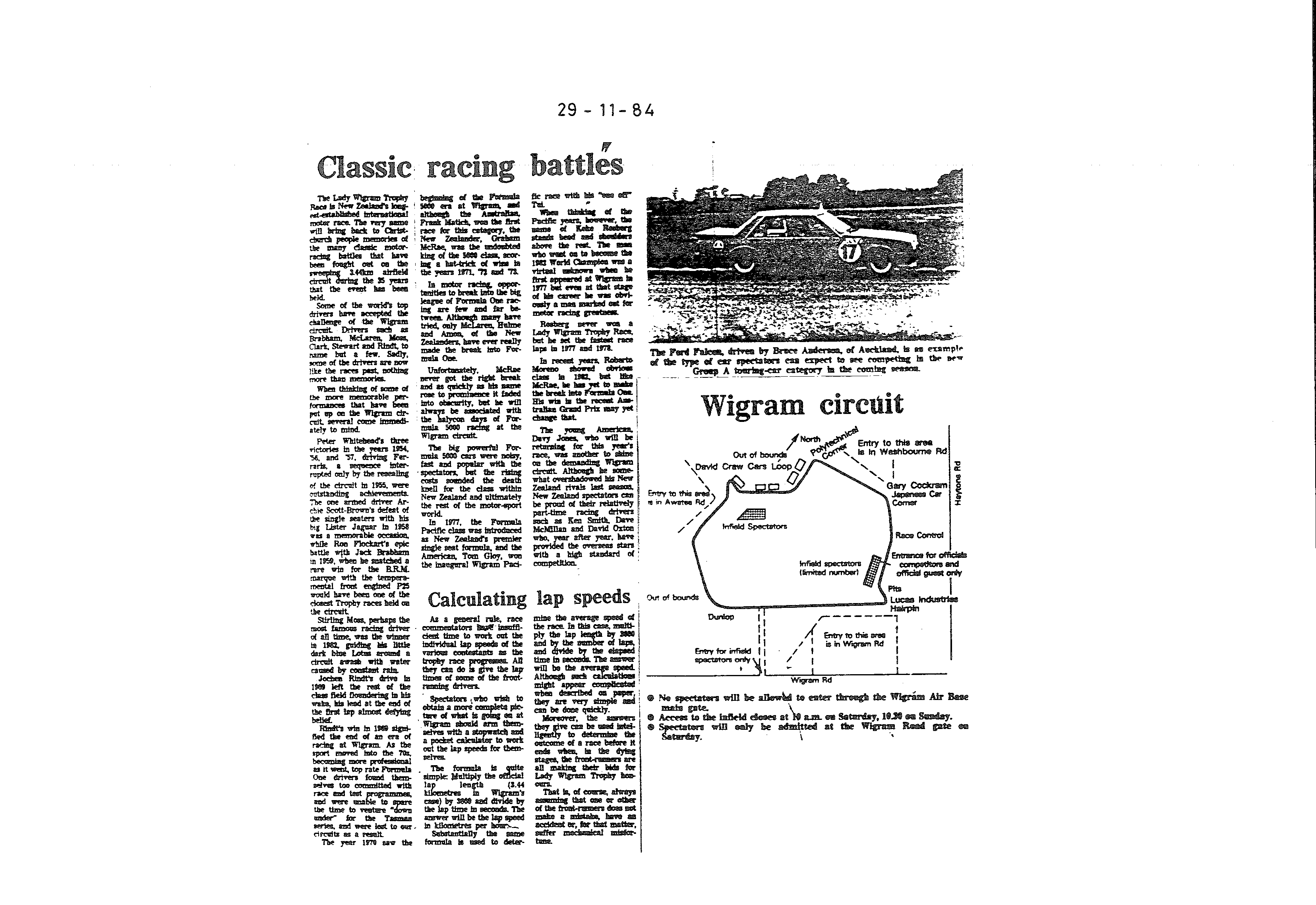 Scan of the clipping page, 29 November 1984