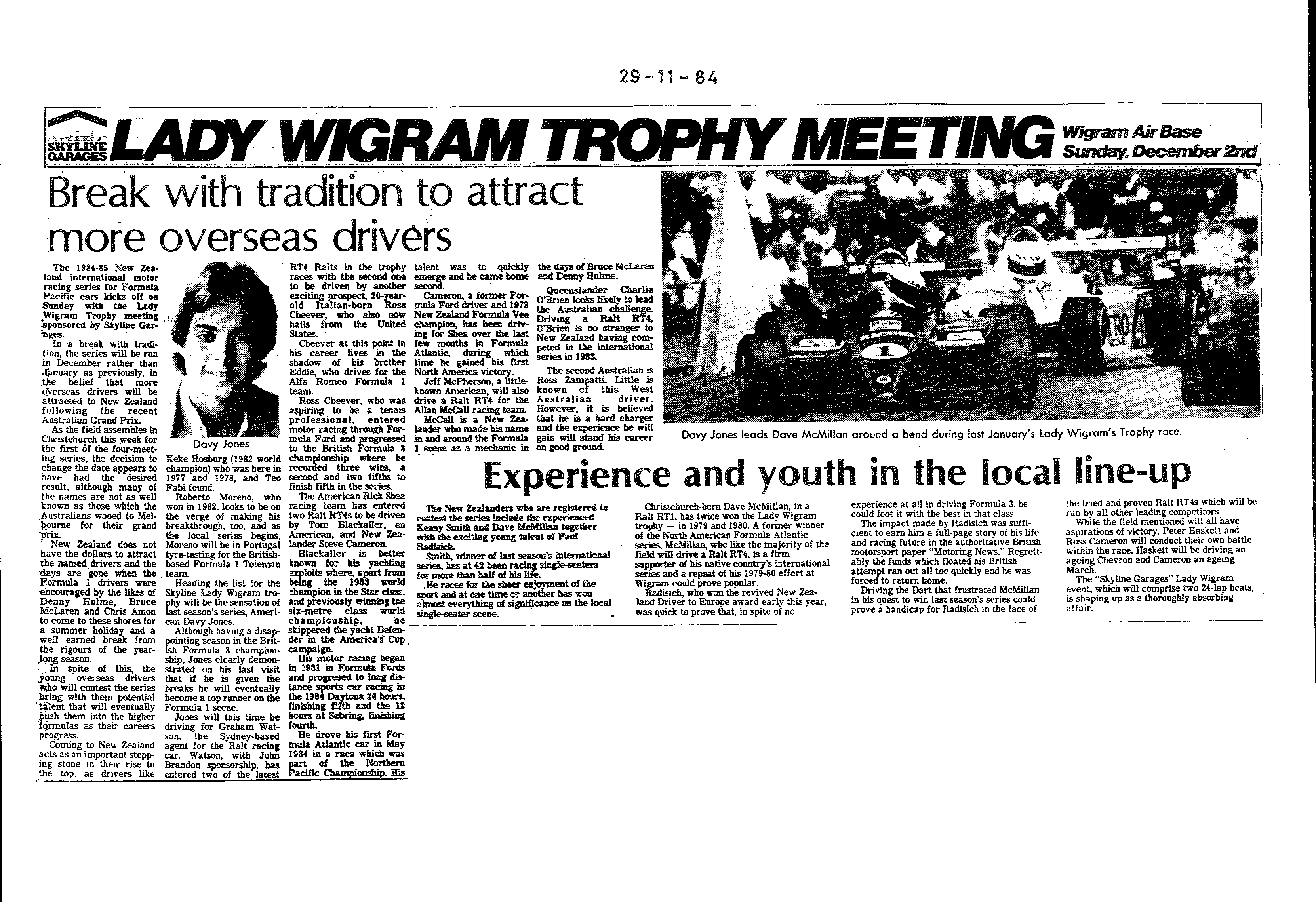 Scan of the clipping page, 29 November 1984