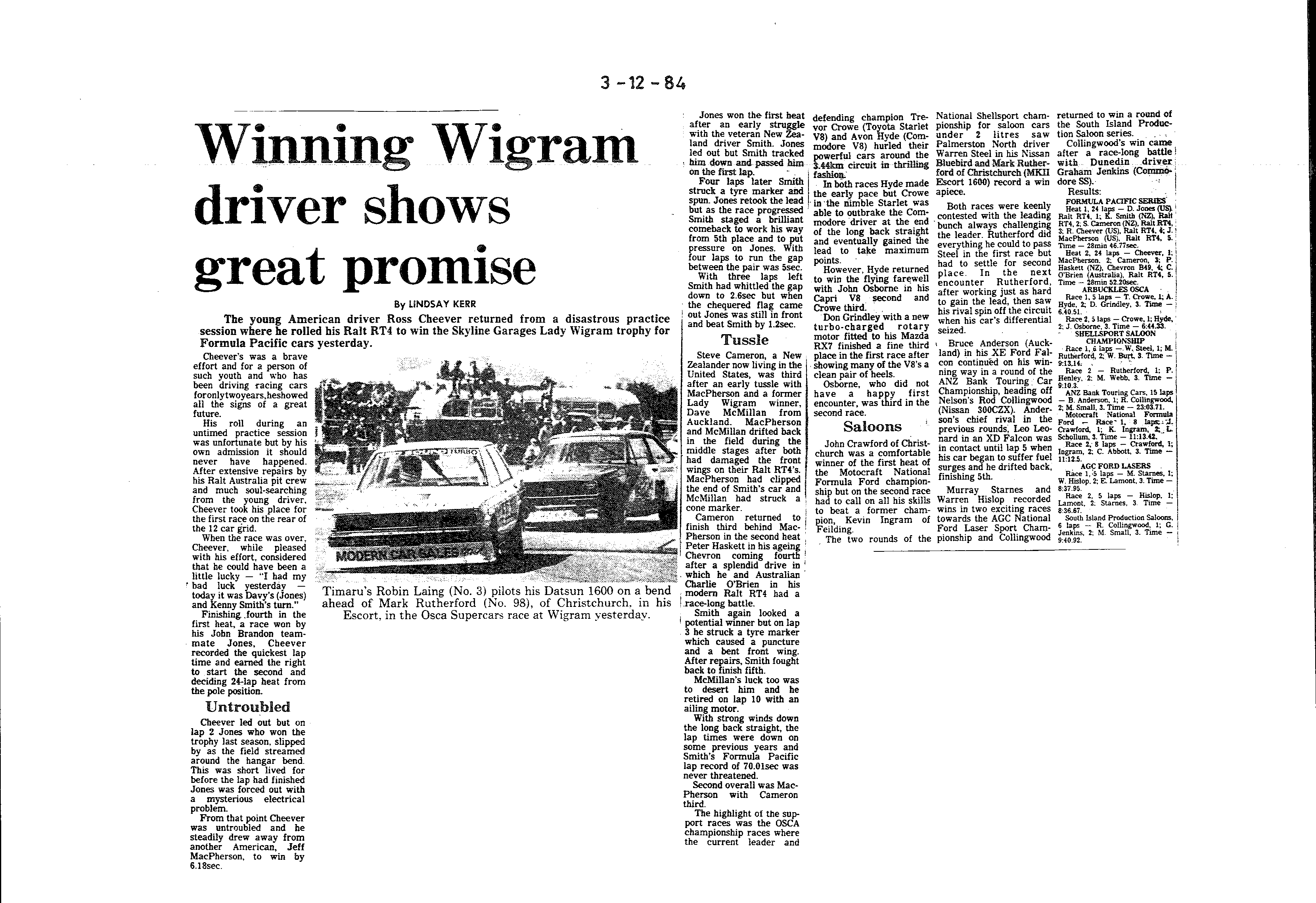 Scan of the clipping page, 3 December 1984
