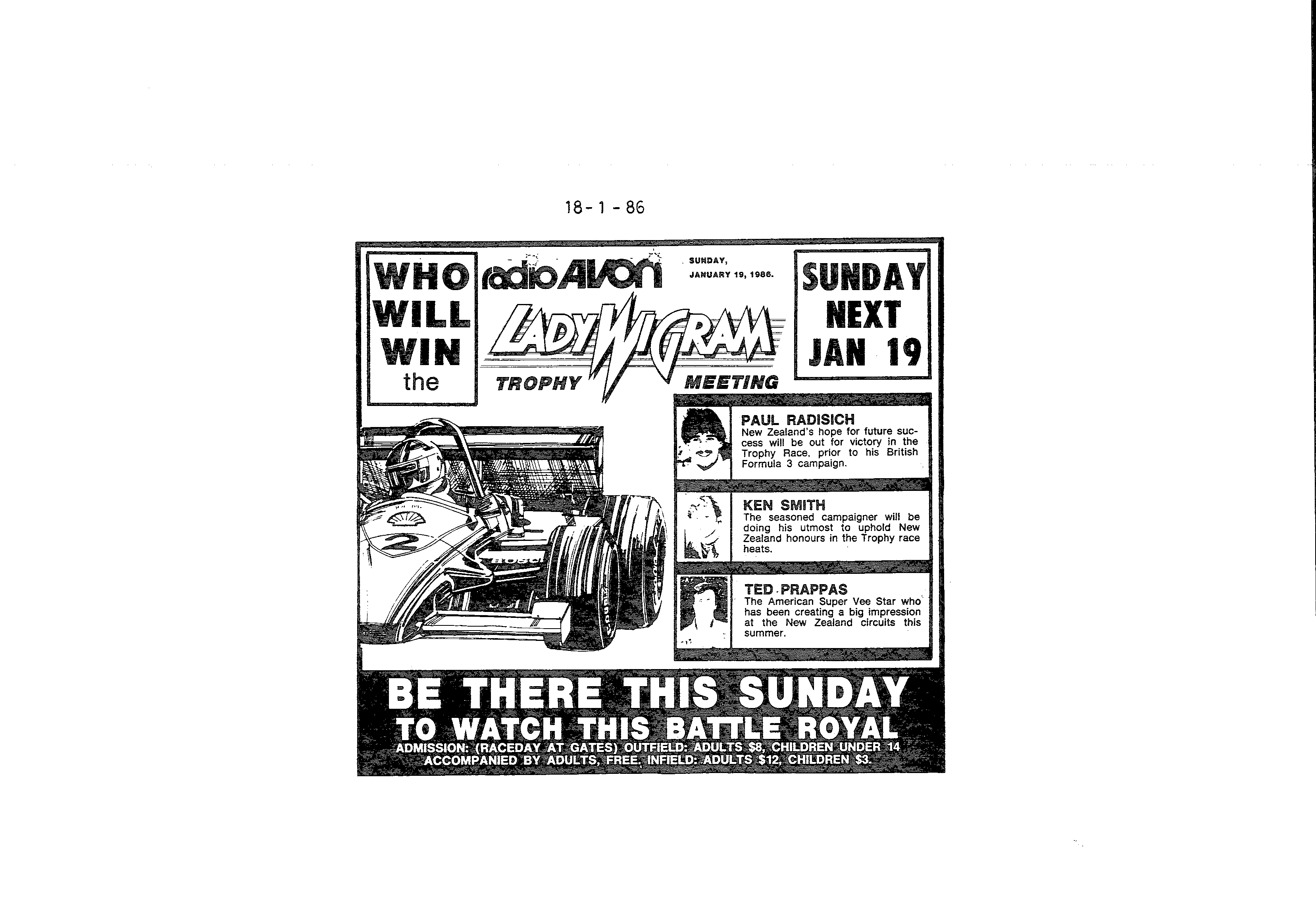 Scan of the clipping page, 18 January 1986