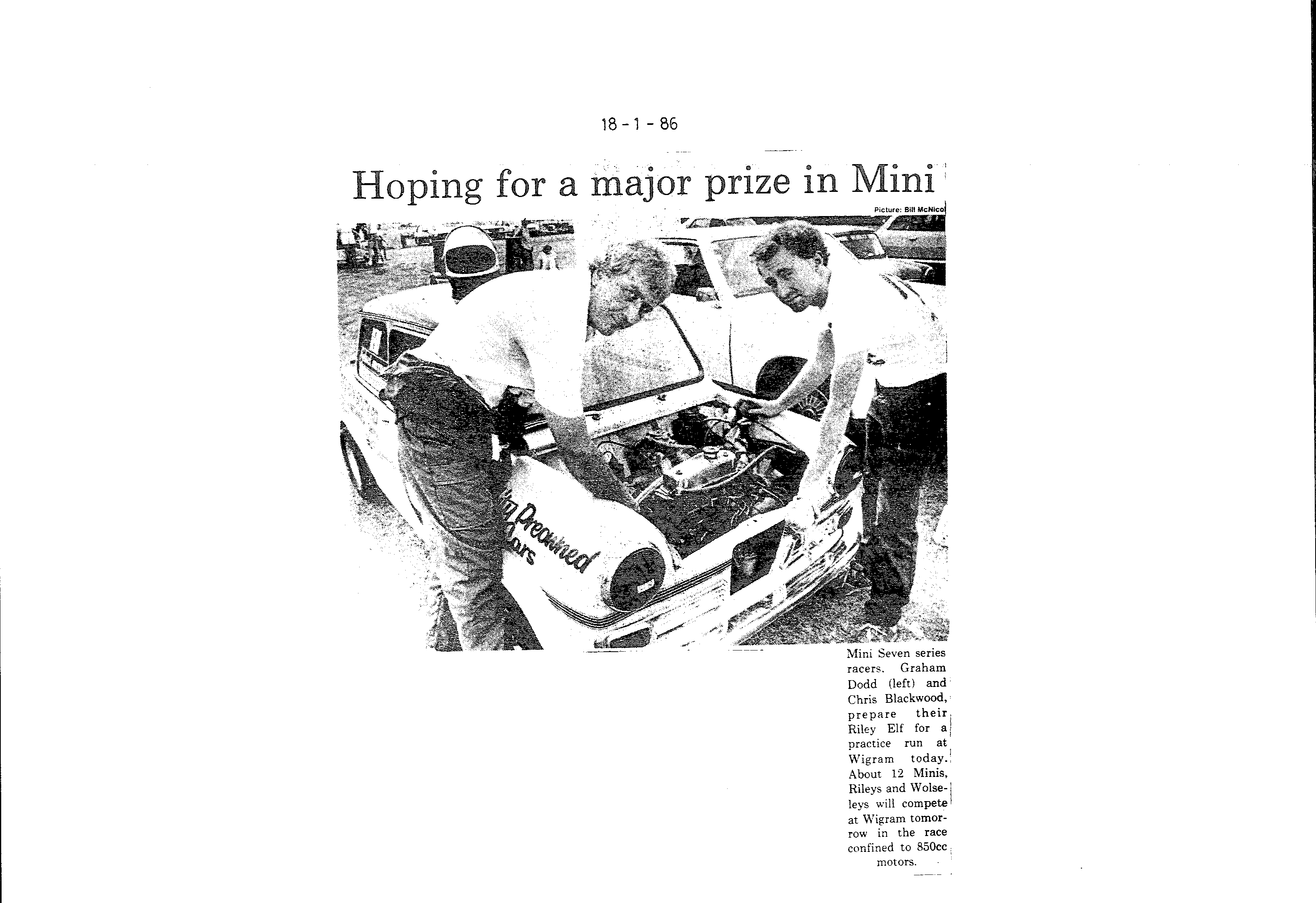 Scan of the clipping page, 18 January 1986