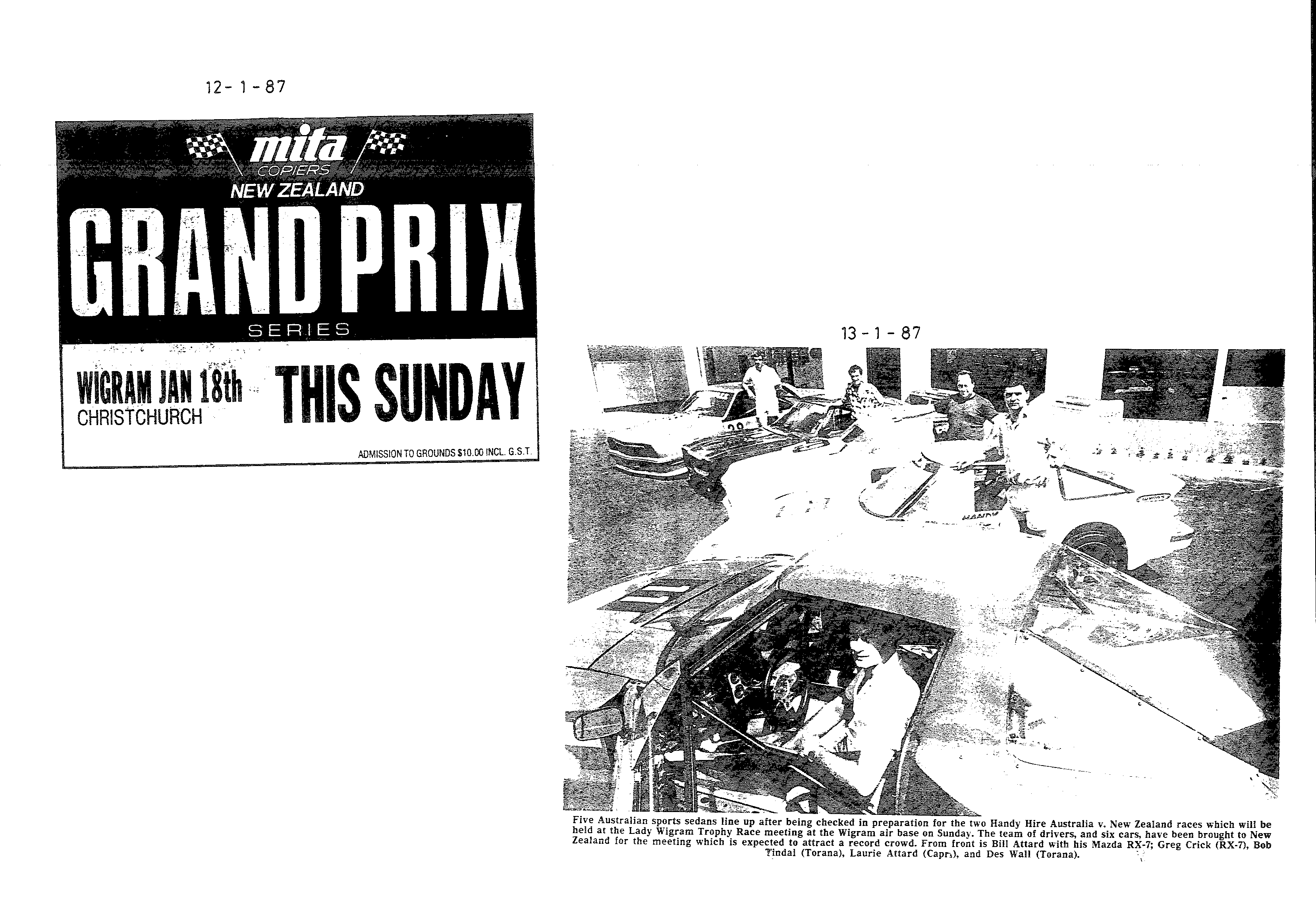 Scan of the clipping page, 12 January 1987