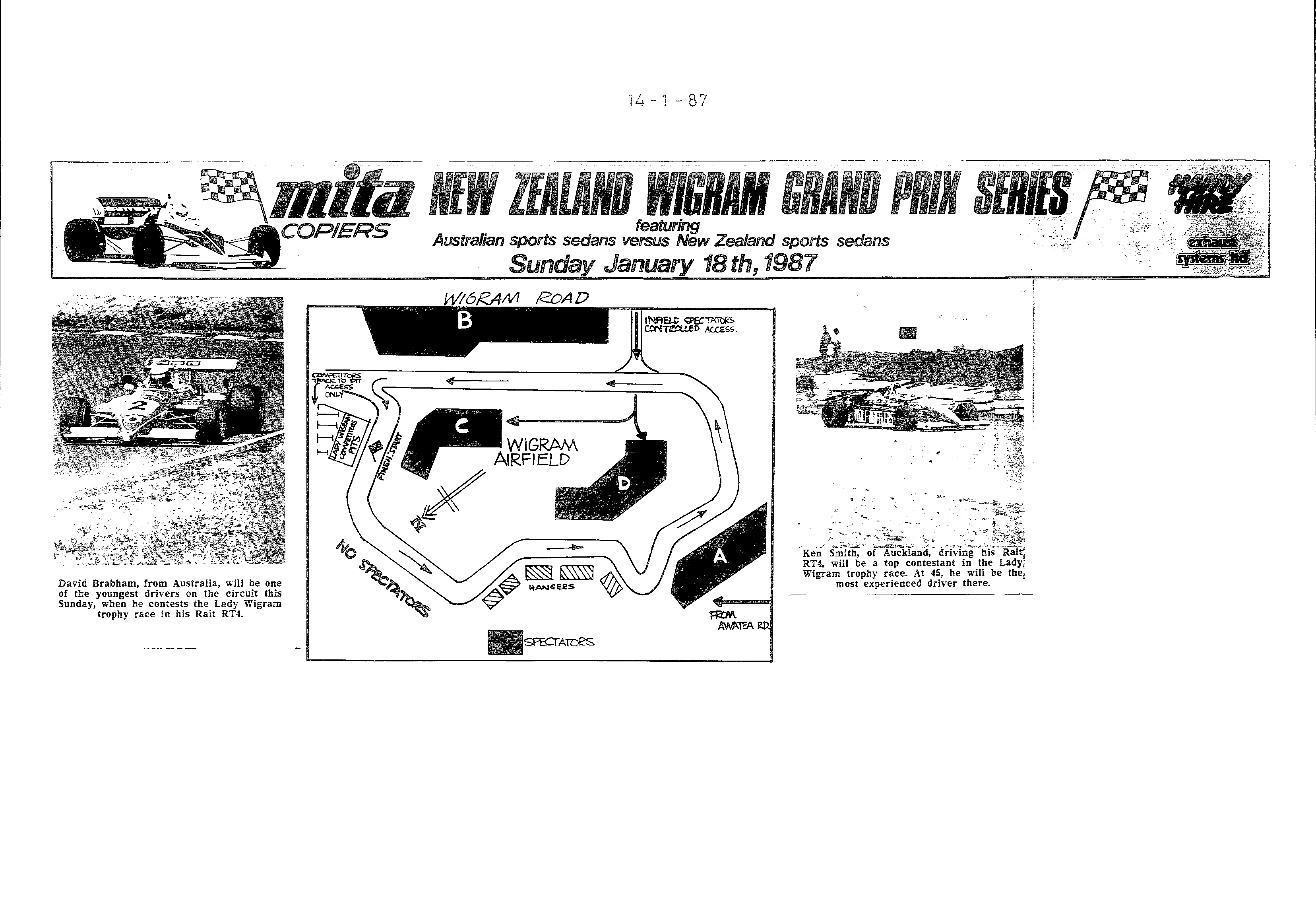 Scan of the clipping page, 14 January 1987